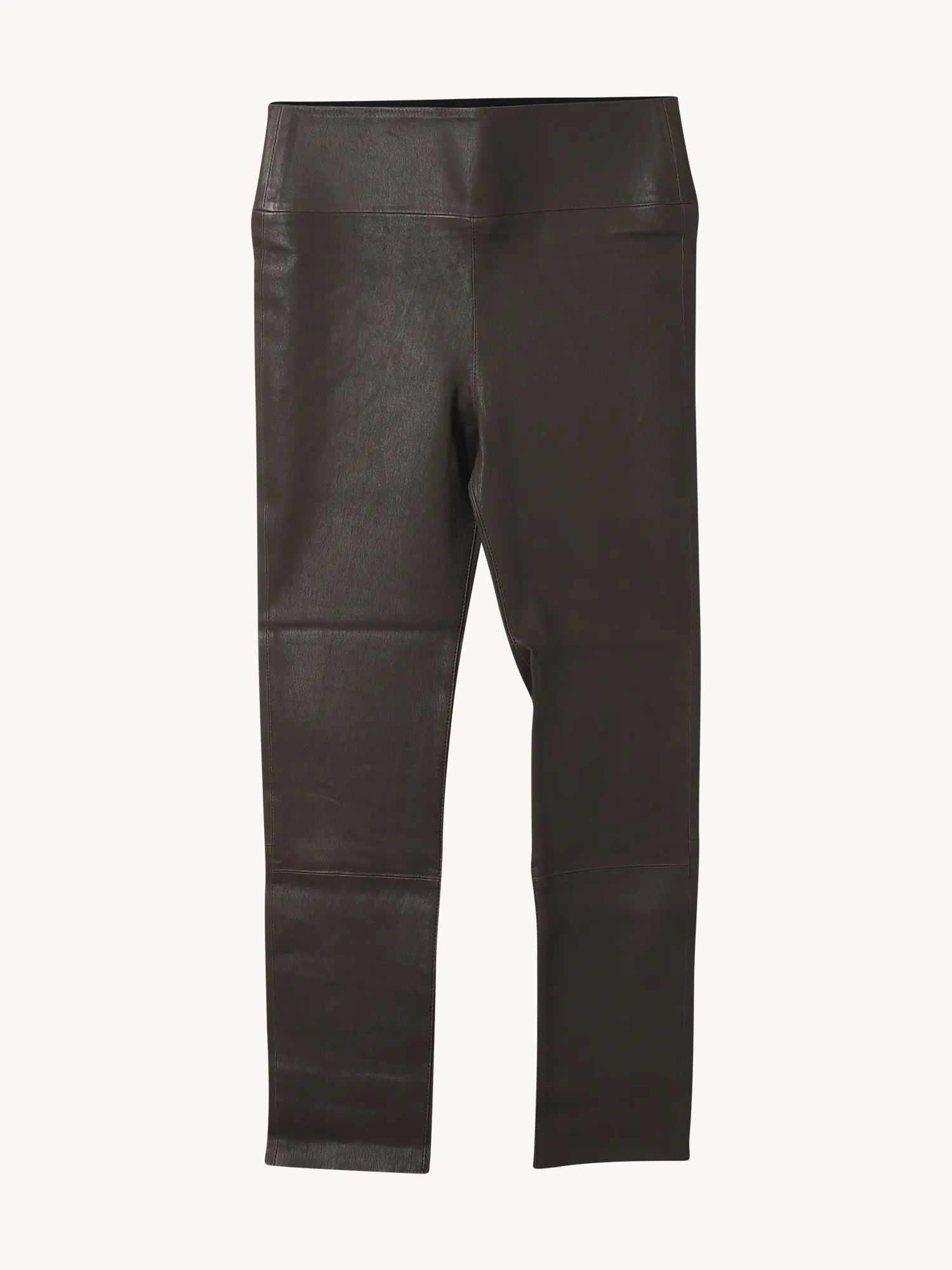 3/4 Capri Leather Legging in Iron