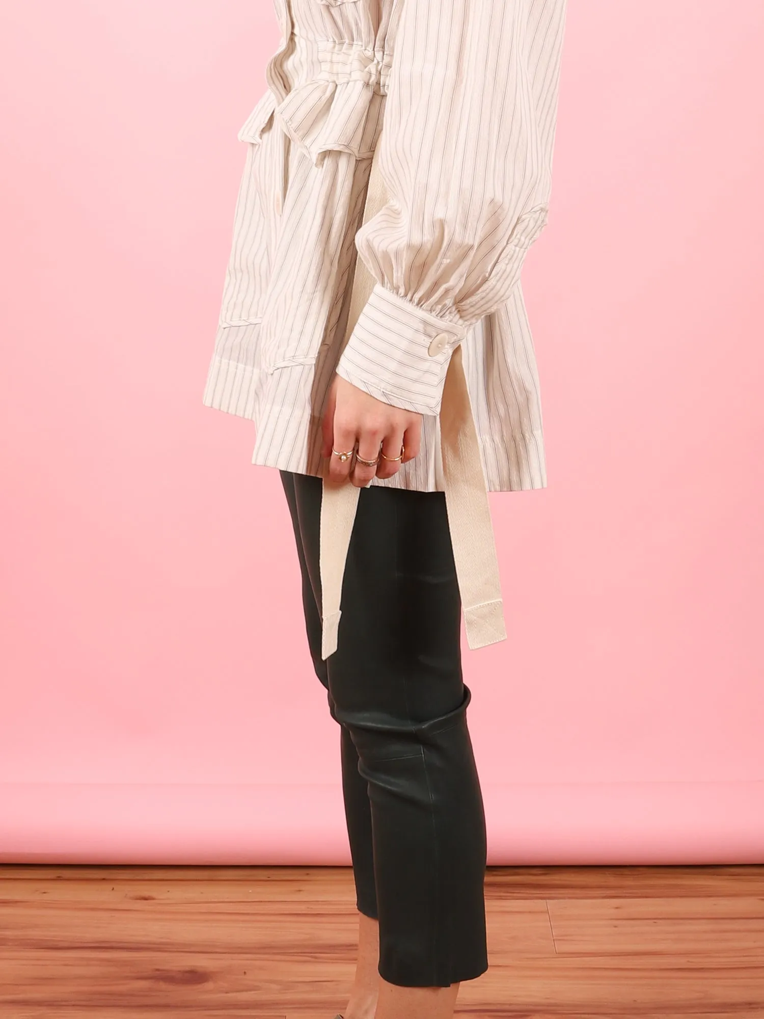 3/4 Capri Leather Legging