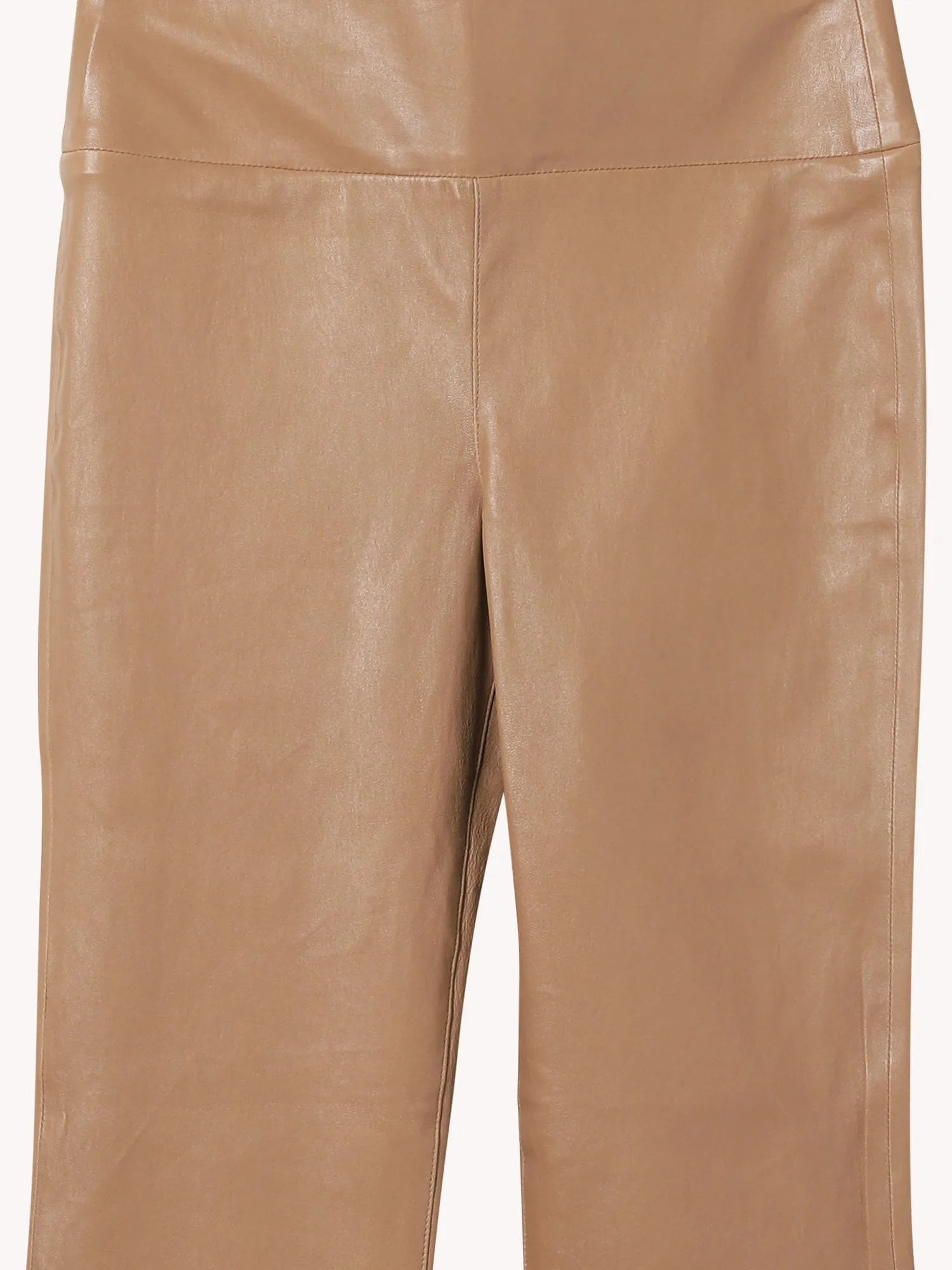 ANKLE FLARE LEATHER LEGGING