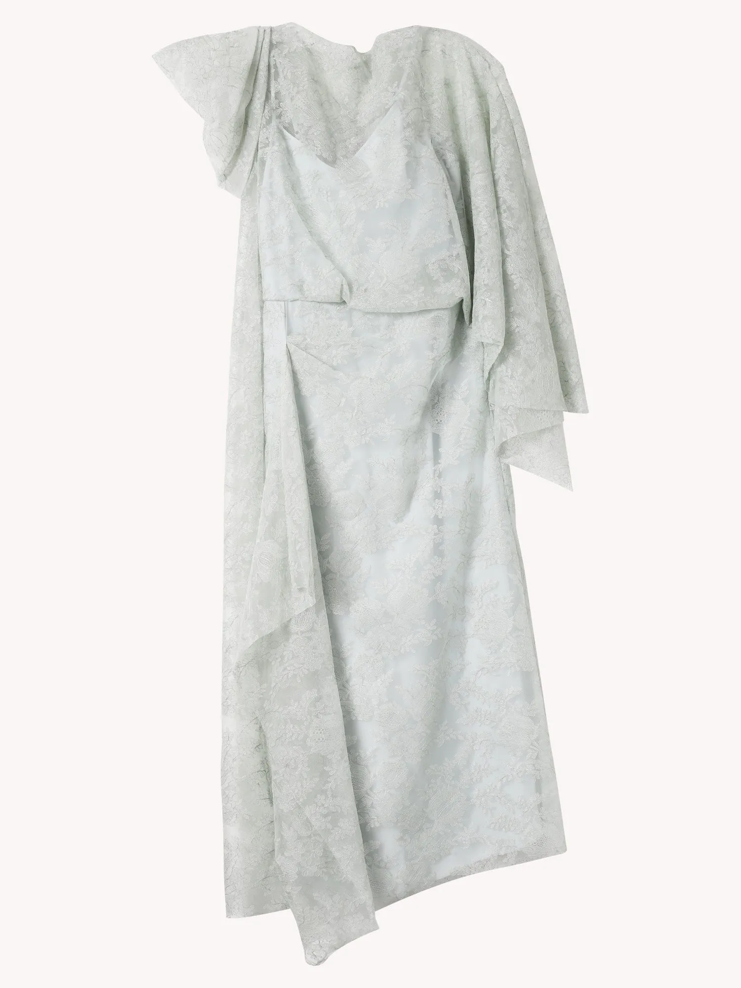 ASYMMETRICAL DRAPED COCKTAIL DRESS