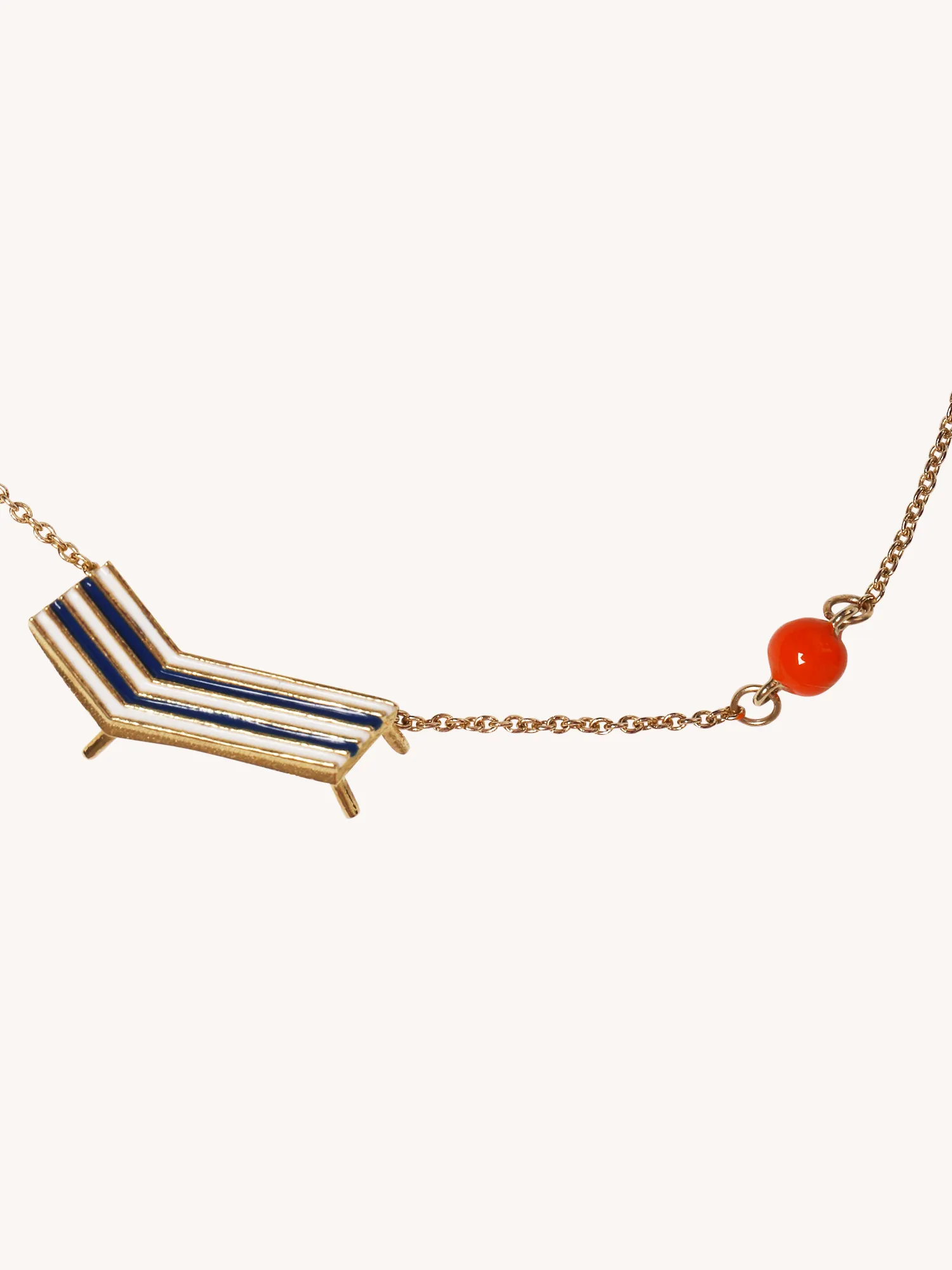 Beach Chair Necklace in Enamel