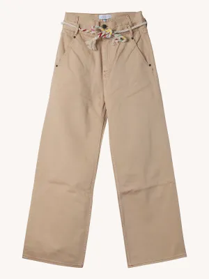 Belted Straight Leg Jean