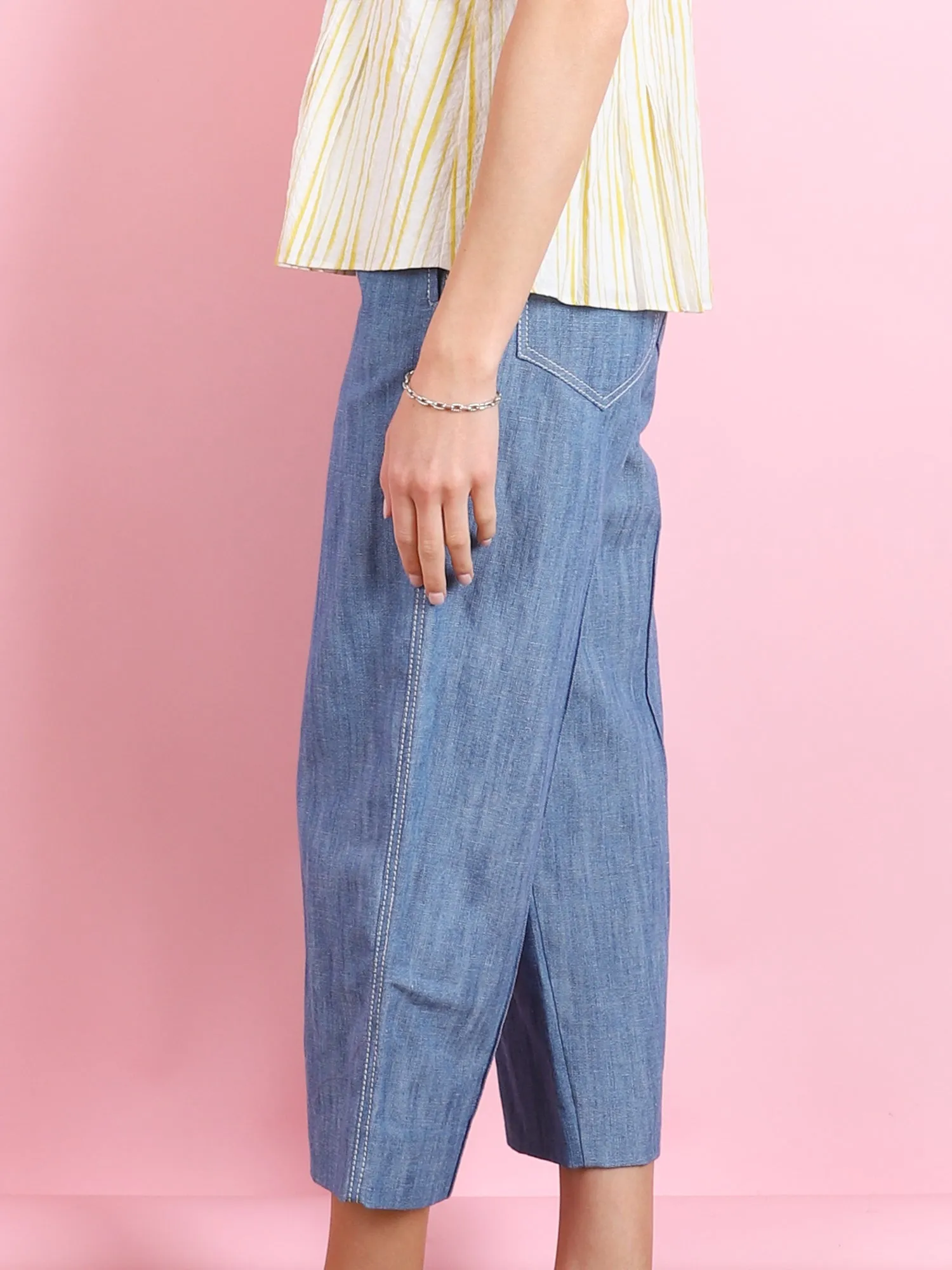 BLUE EYES CROP PANTS
