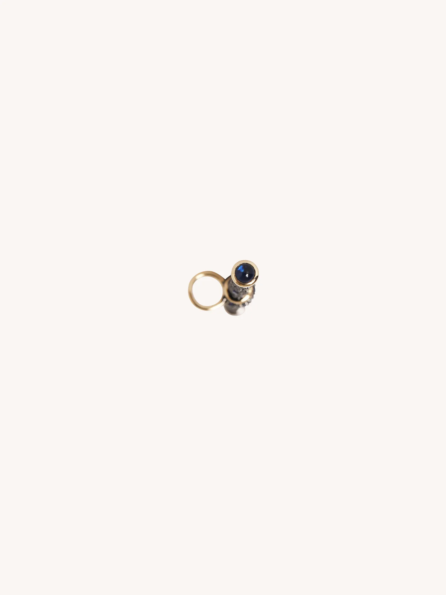 Blue Sapphire T-Bar Pendant