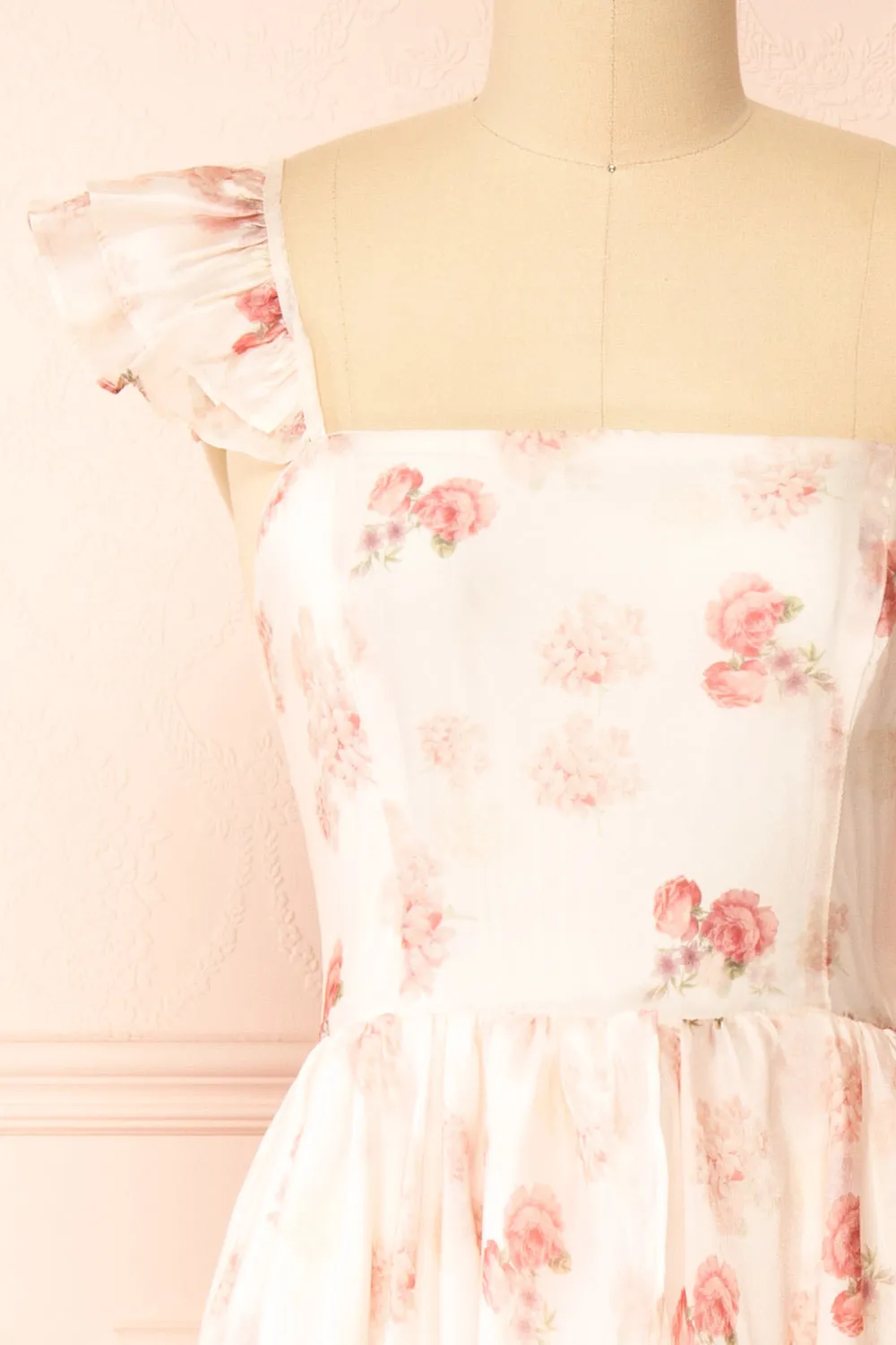 Braelyn | Pink Floral Maxi Dress