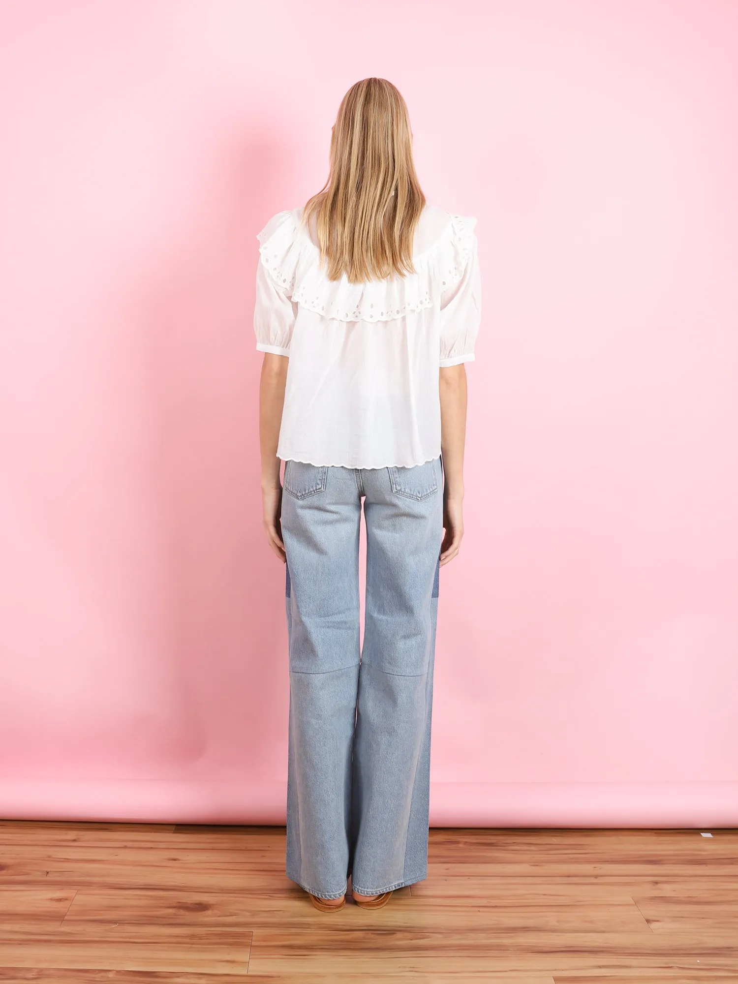 Broderie Anglaise Woven Shirt