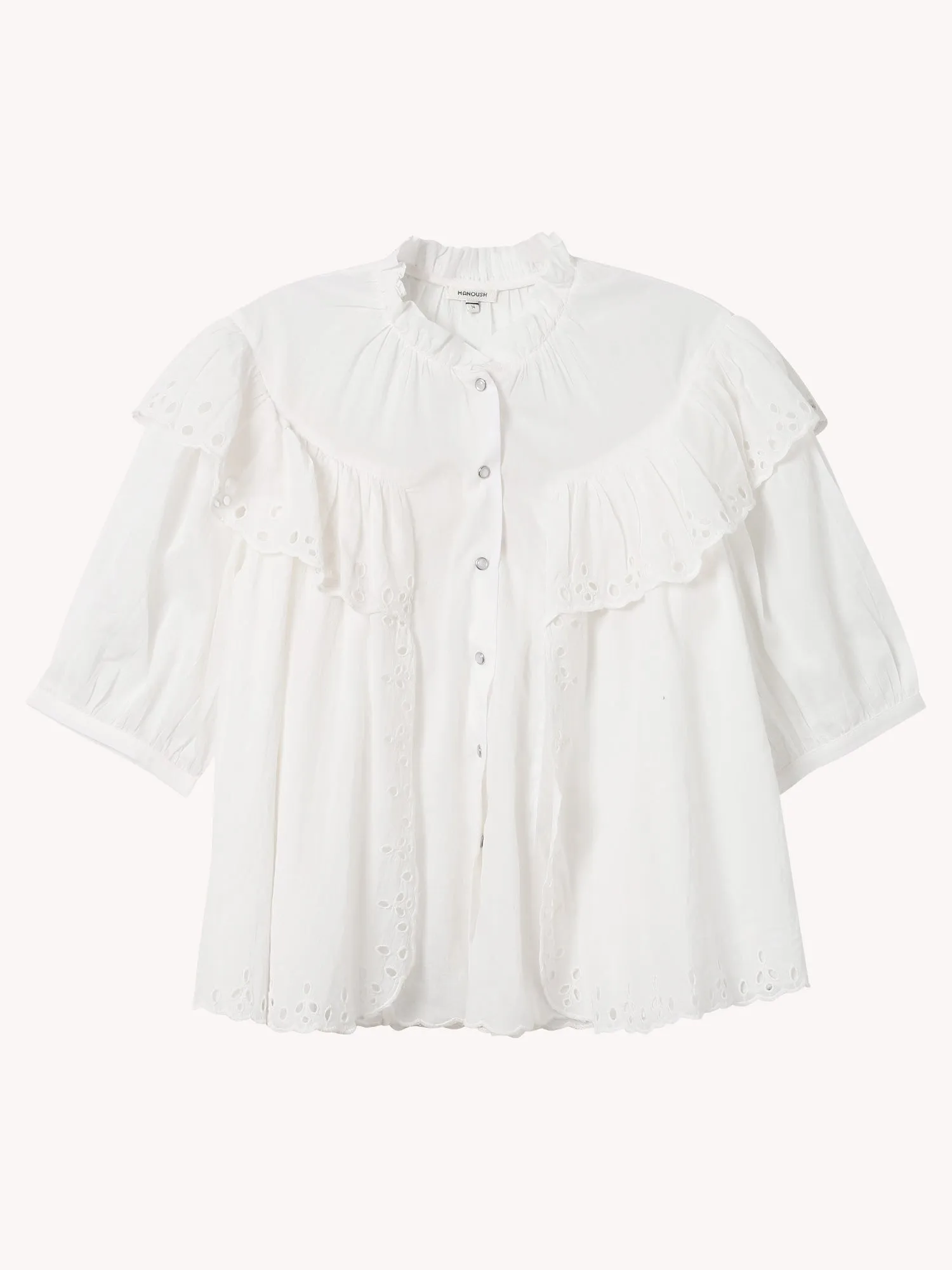 Broderie Anglaise Woven Shirt