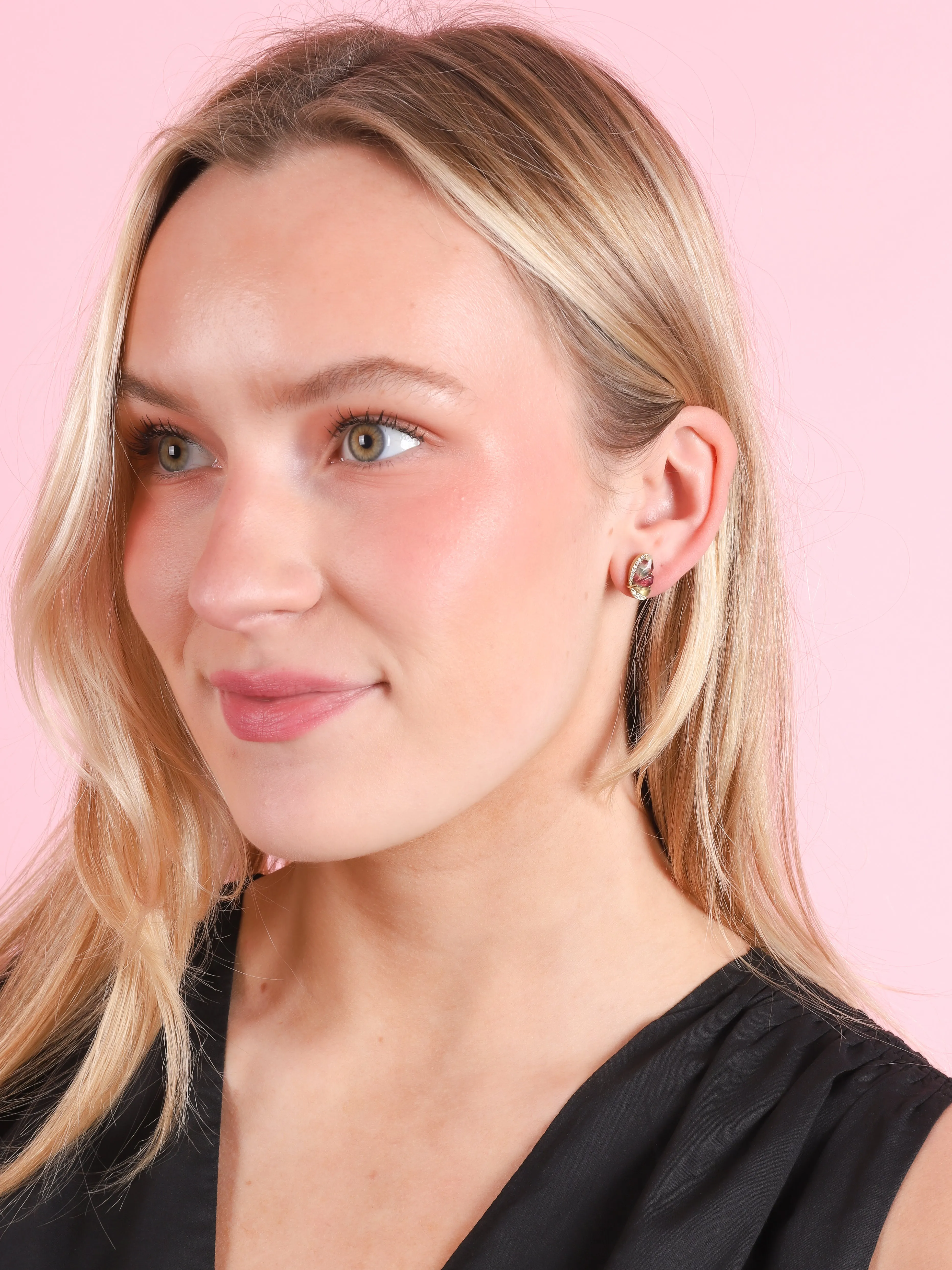 Butterfly Tourmaline Studs