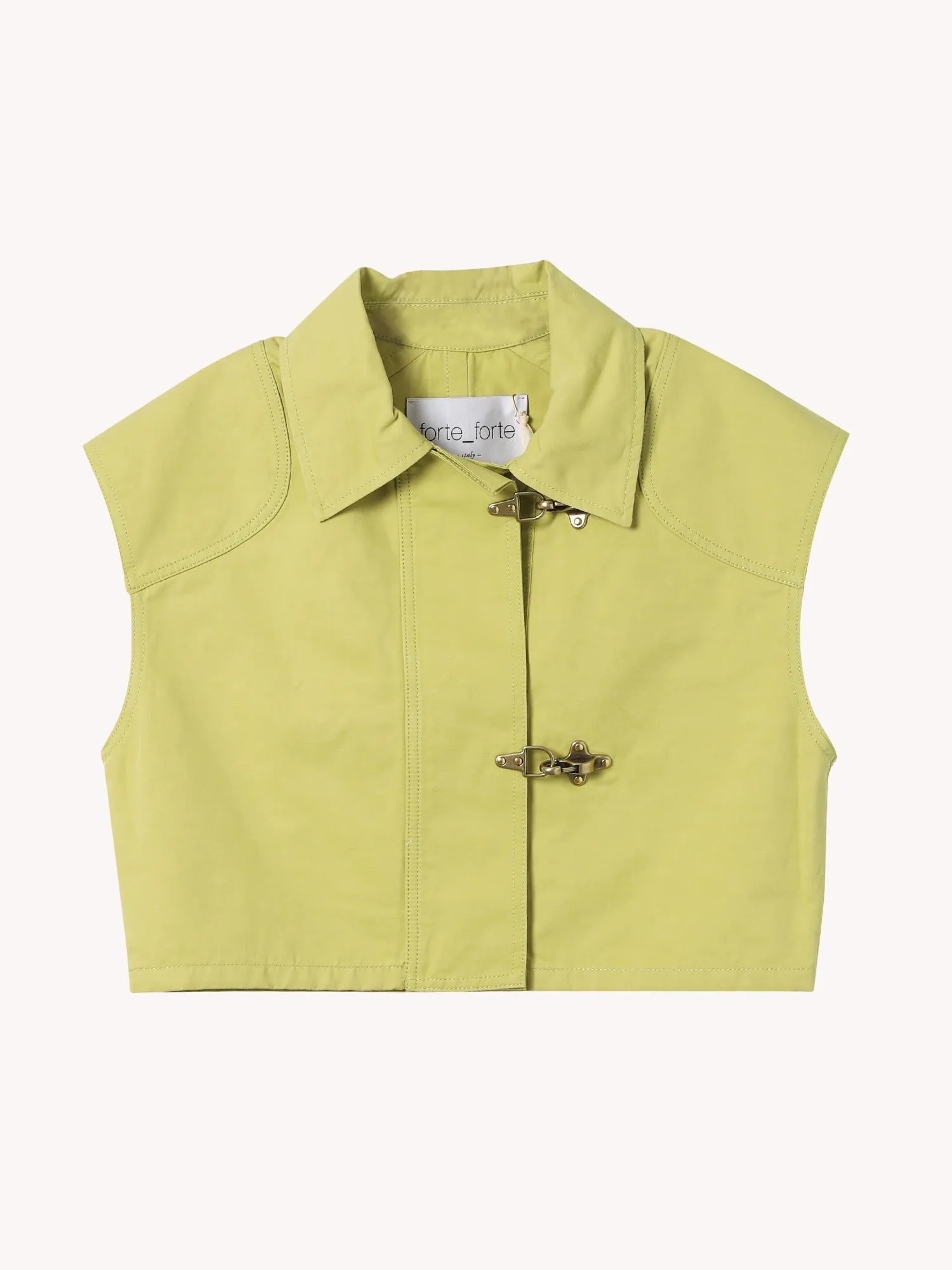 CHIC COTTON LINEN HOOK VEST