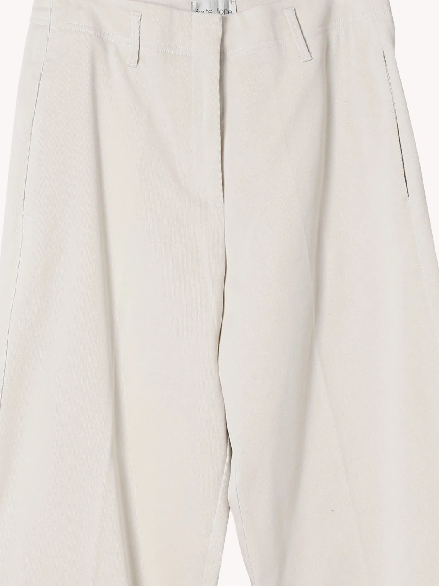 COTTON STRAIGHT LEG PANTS