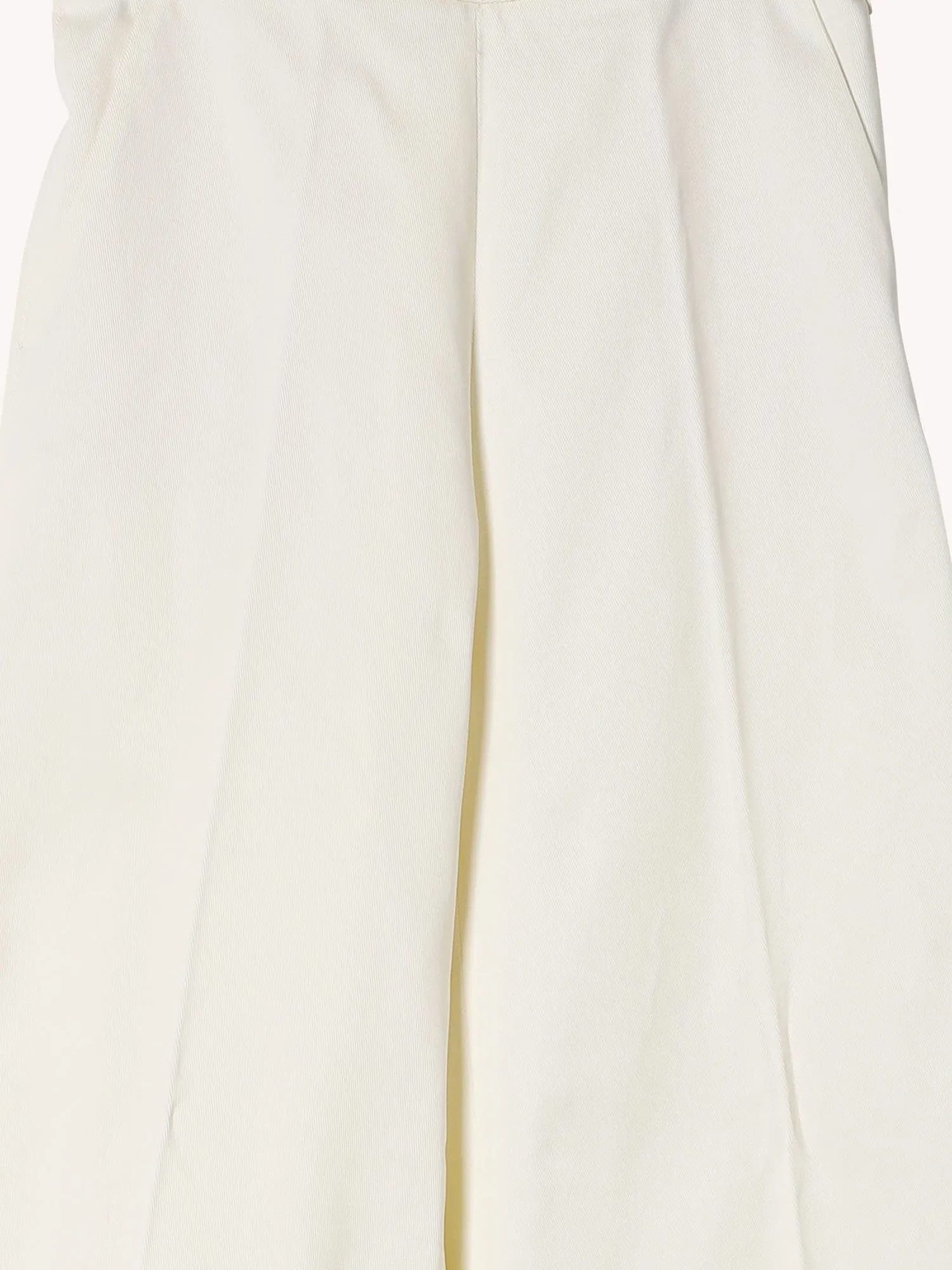 COTTON TWILL FLARED PANTS
