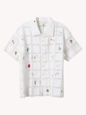 CROCHET GRID SHIRT