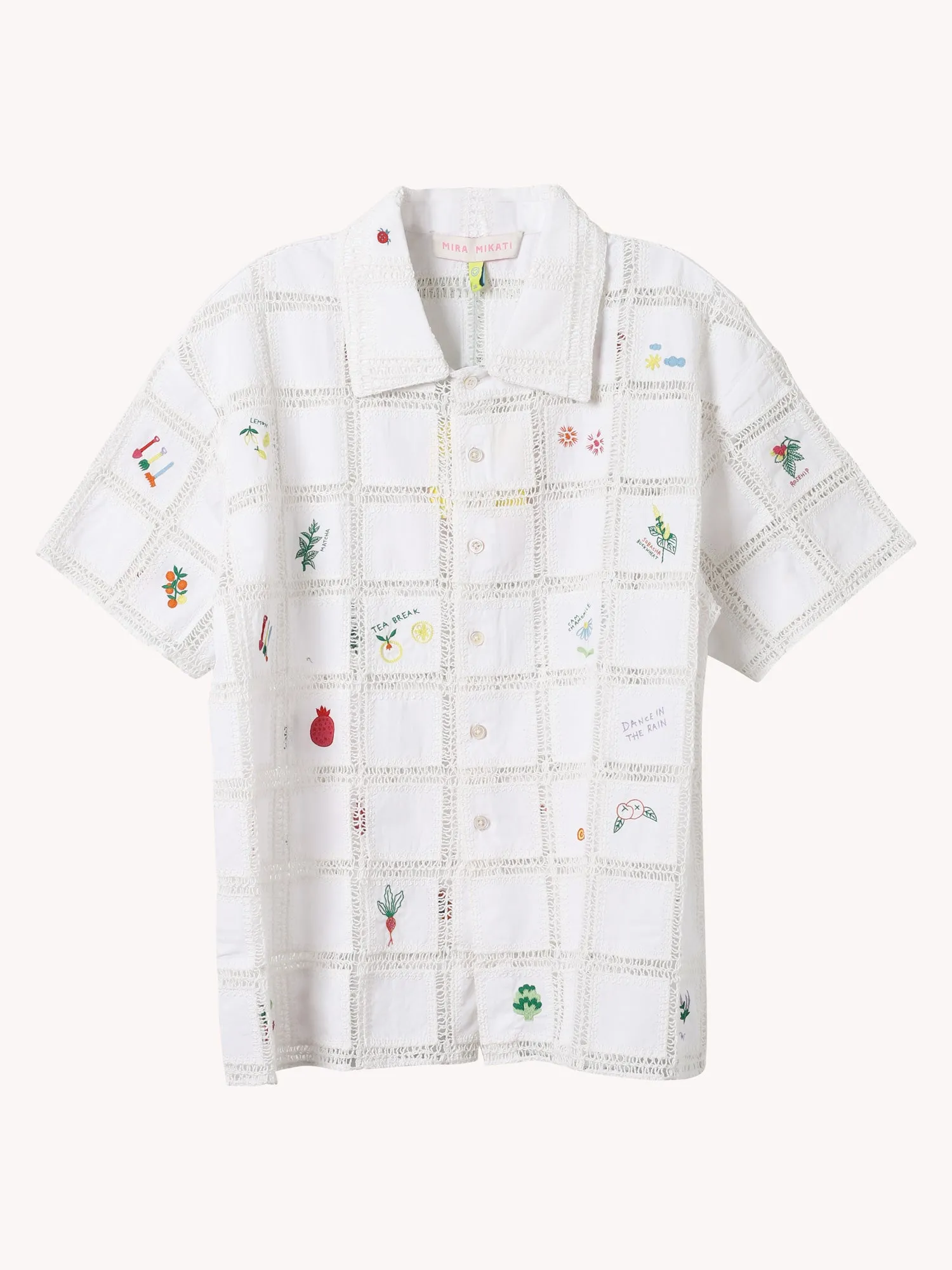 CROCHET GRID SHIRT