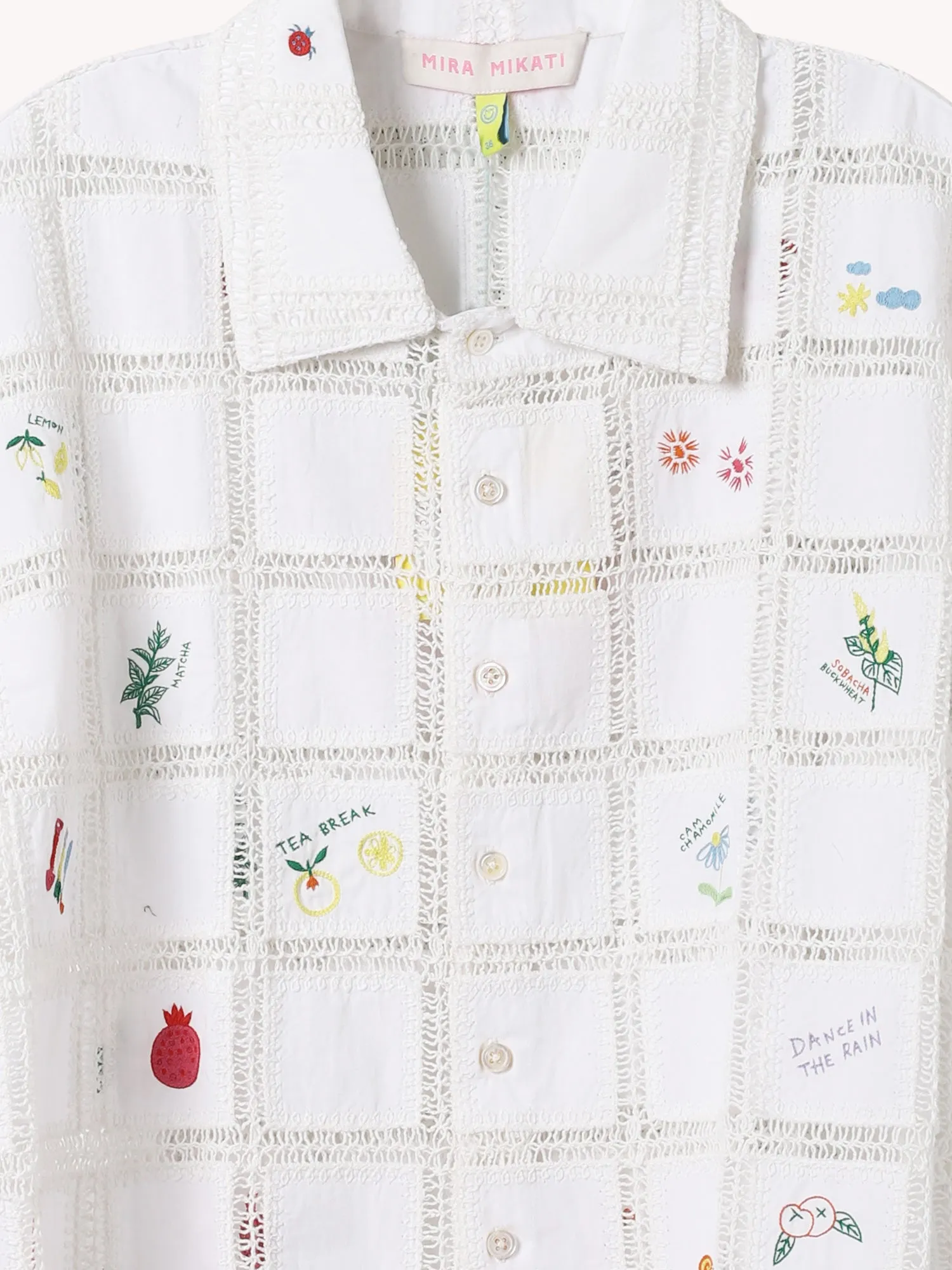 CROCHET GRID SHIRT