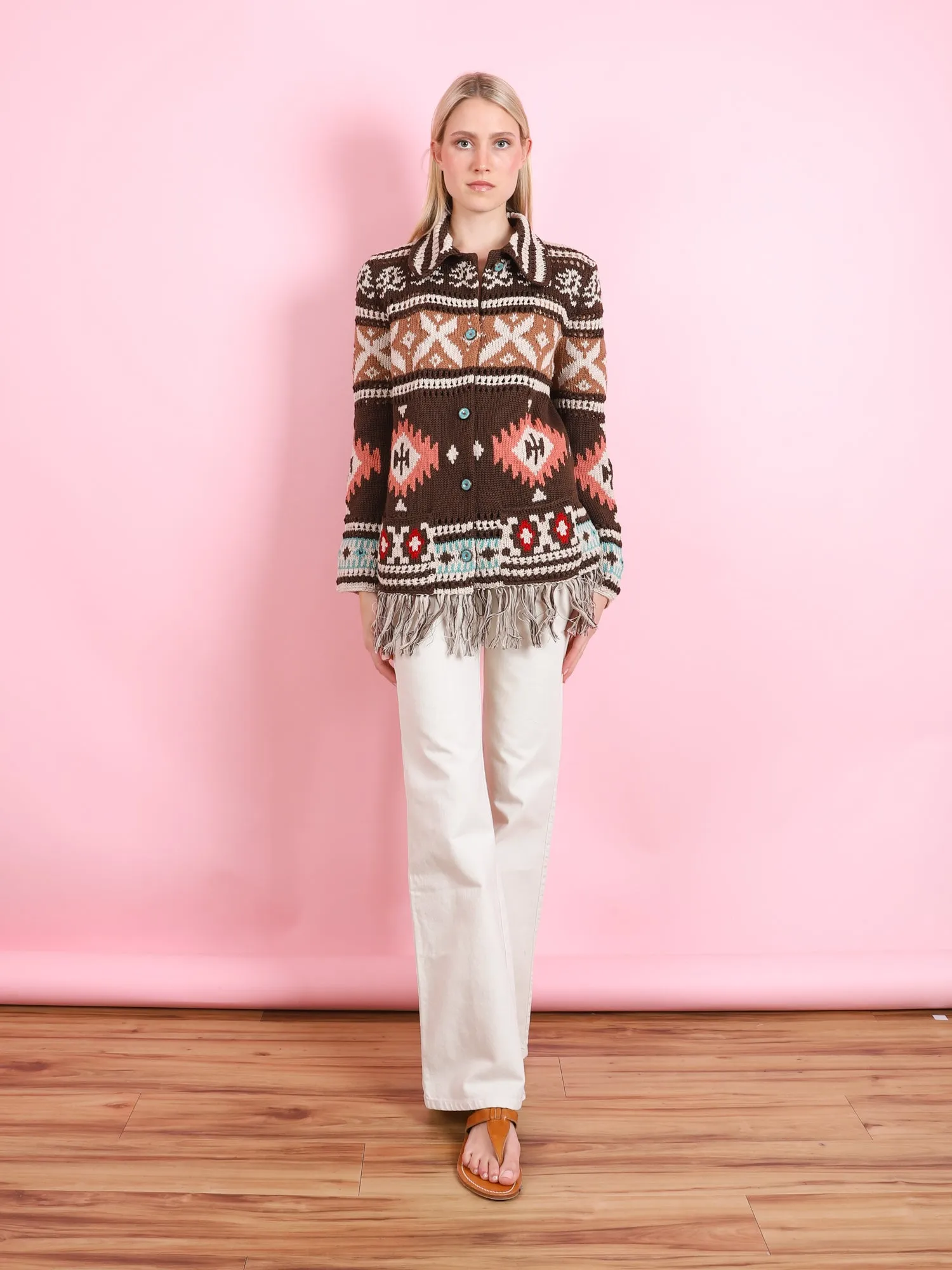 CROCHET NAVAJO CARDIGAN
