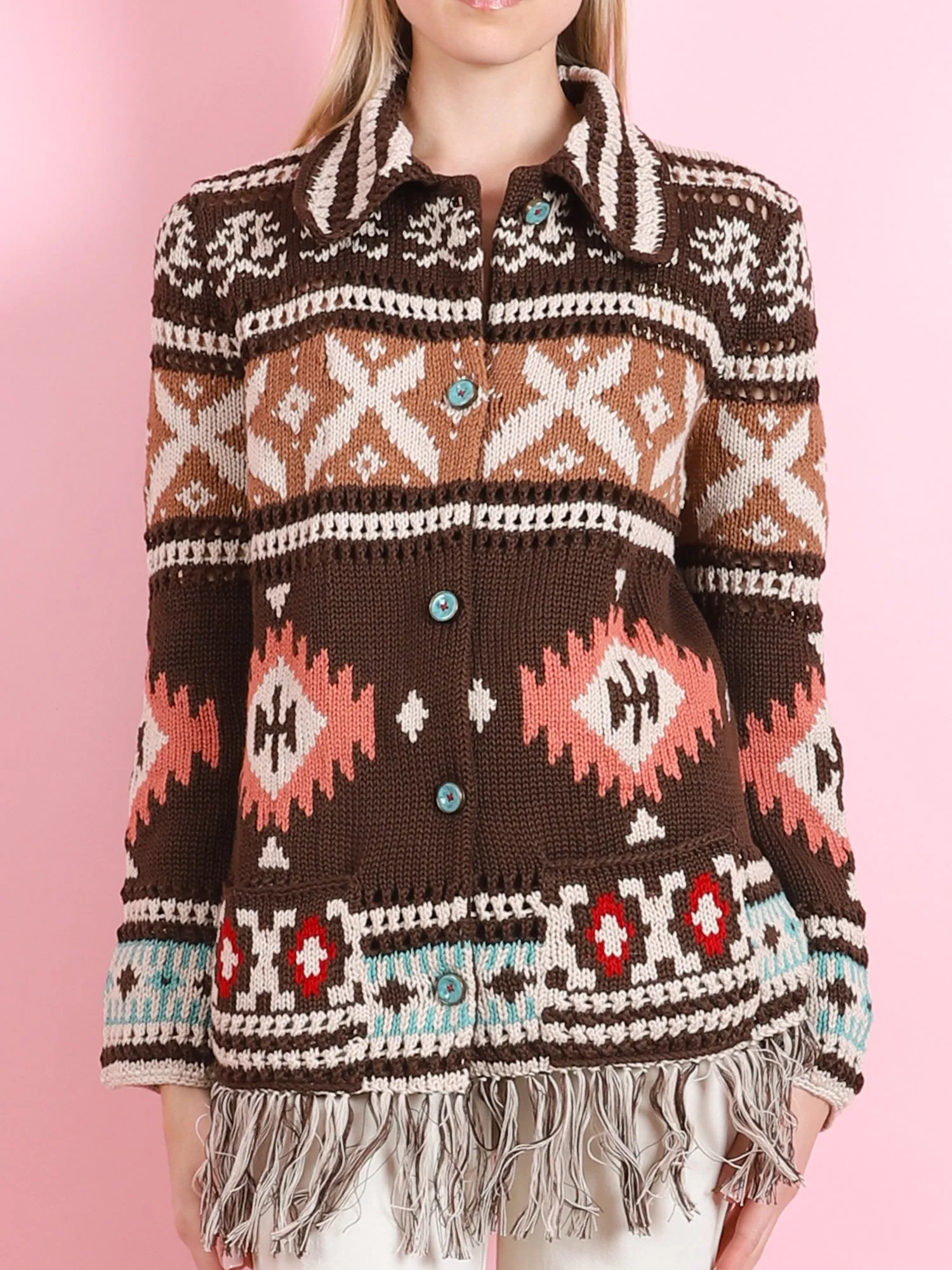 CROCHET NAVAJO CARDIGAN