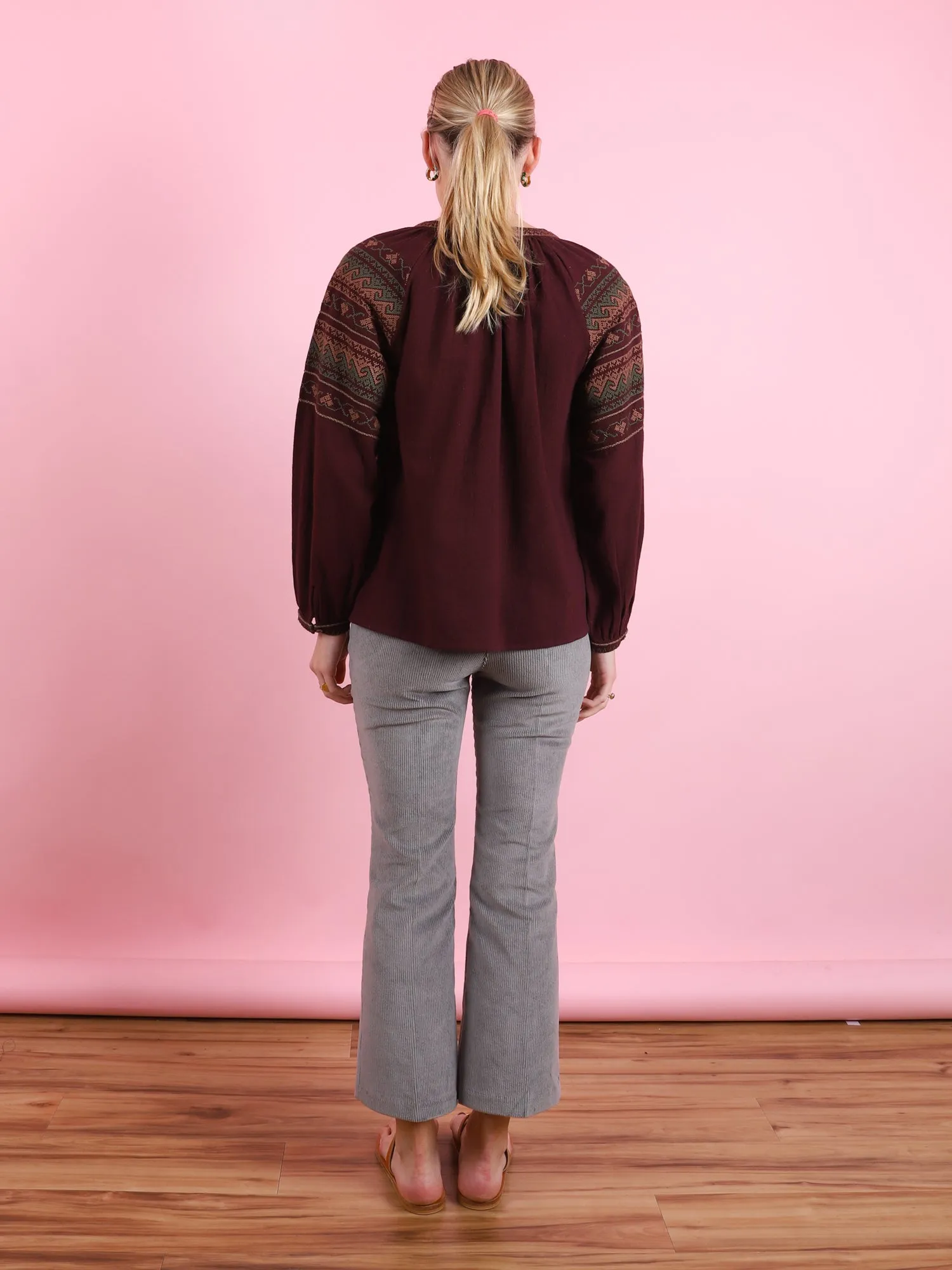 Crop Flare Corduroy Pant