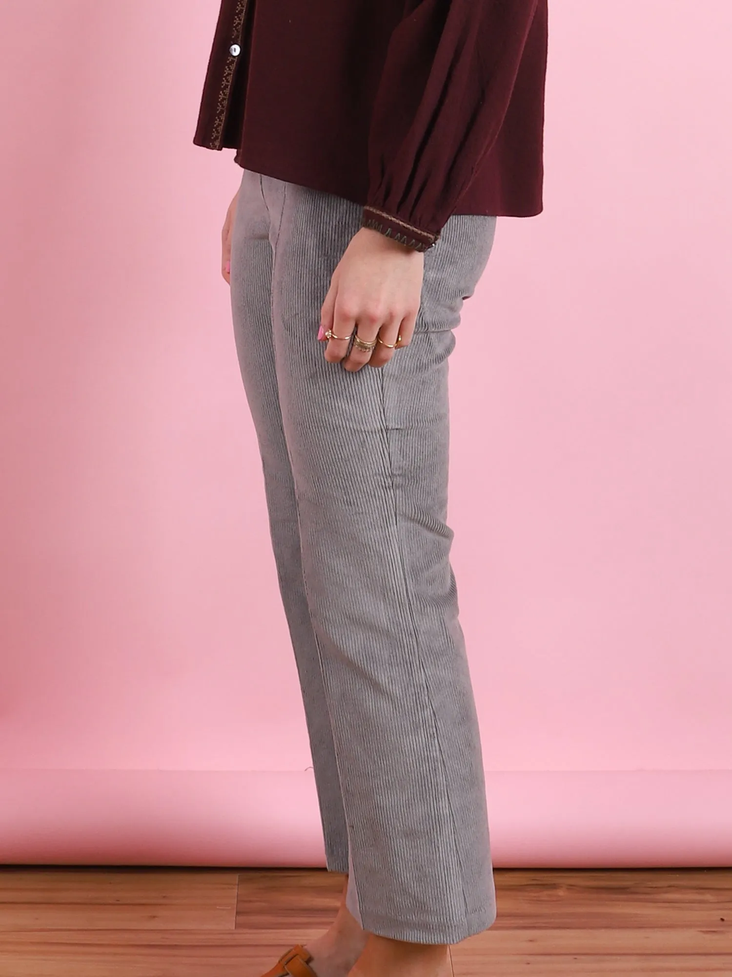 Crop Flare Corduroy Pant
