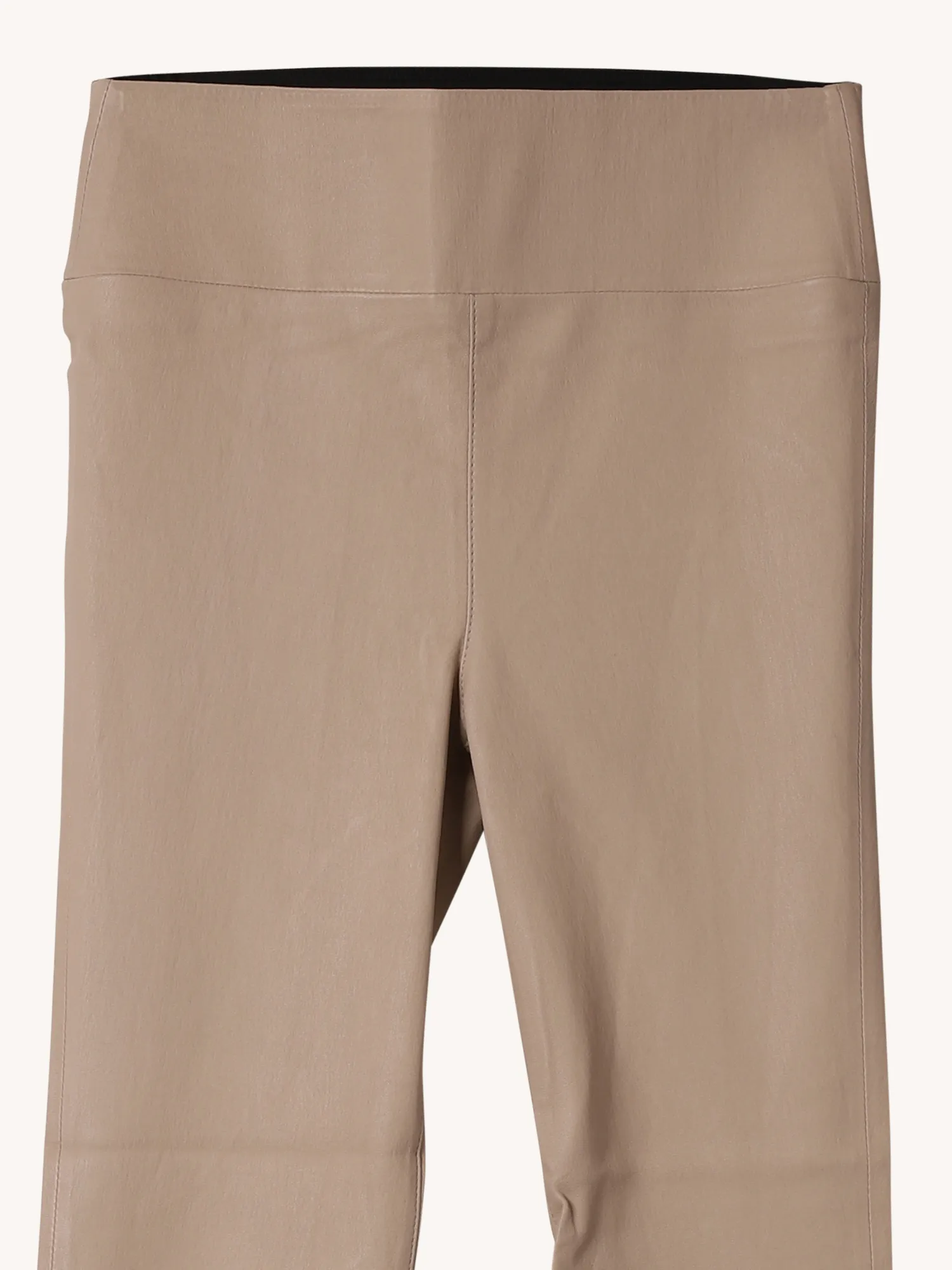 Crop Flare Leather Legging