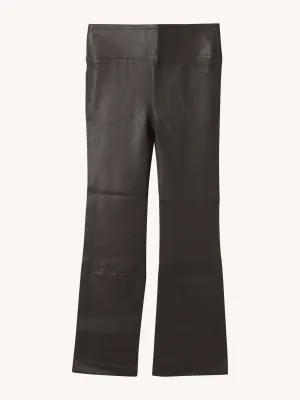 Crop Flare Leather