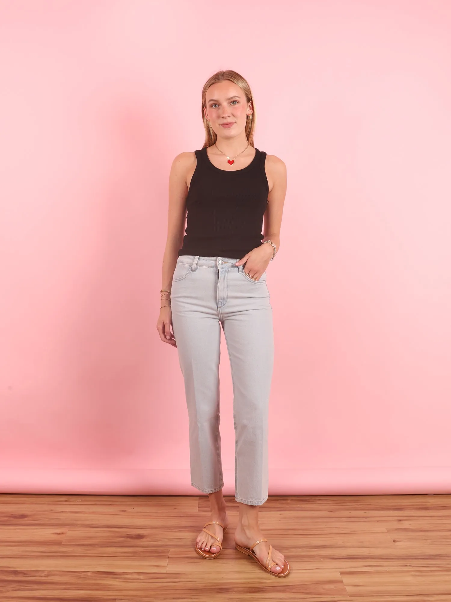 Crop Straight Leg Jean