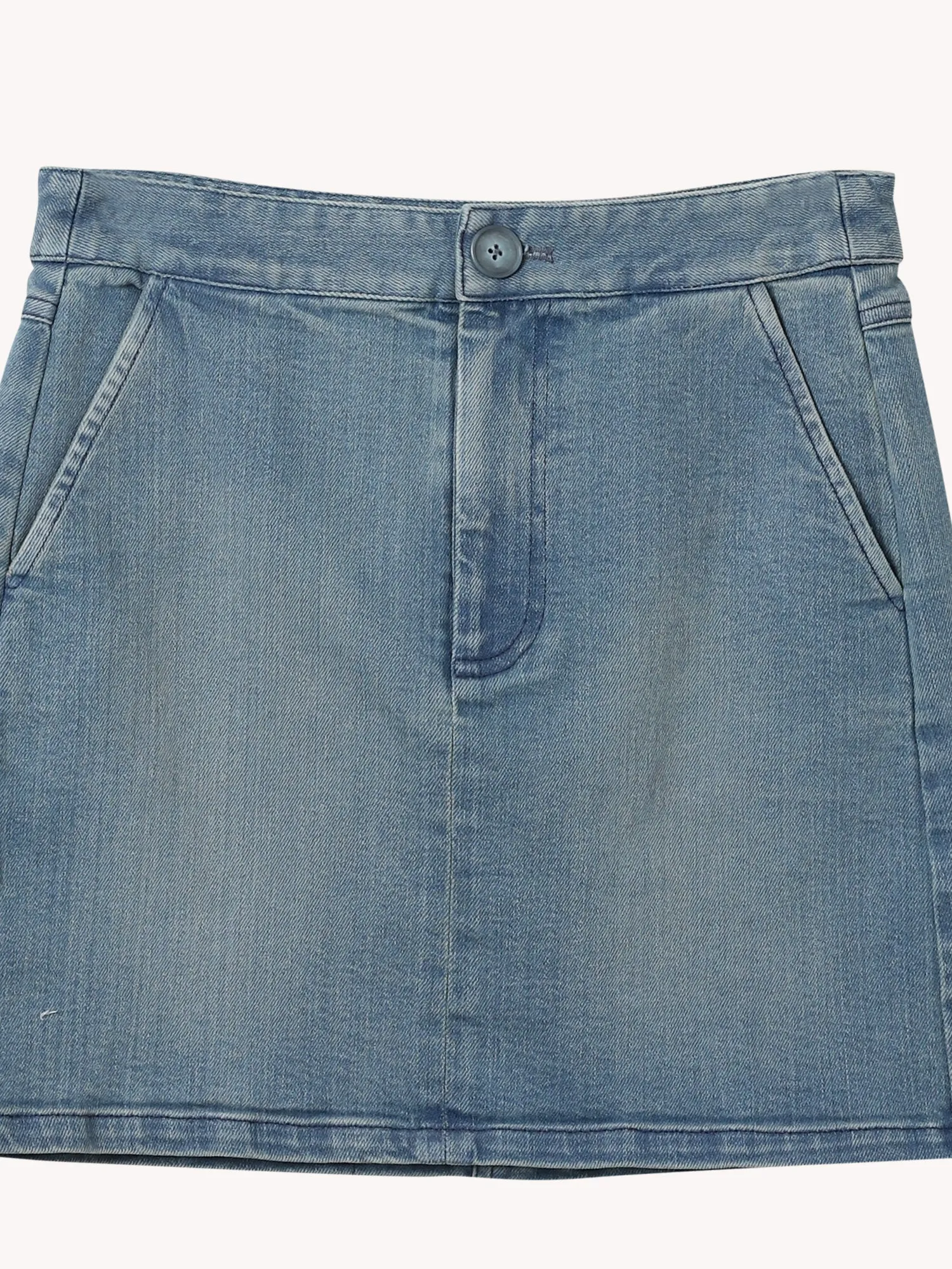 Denim Carpenter Mini Skirt