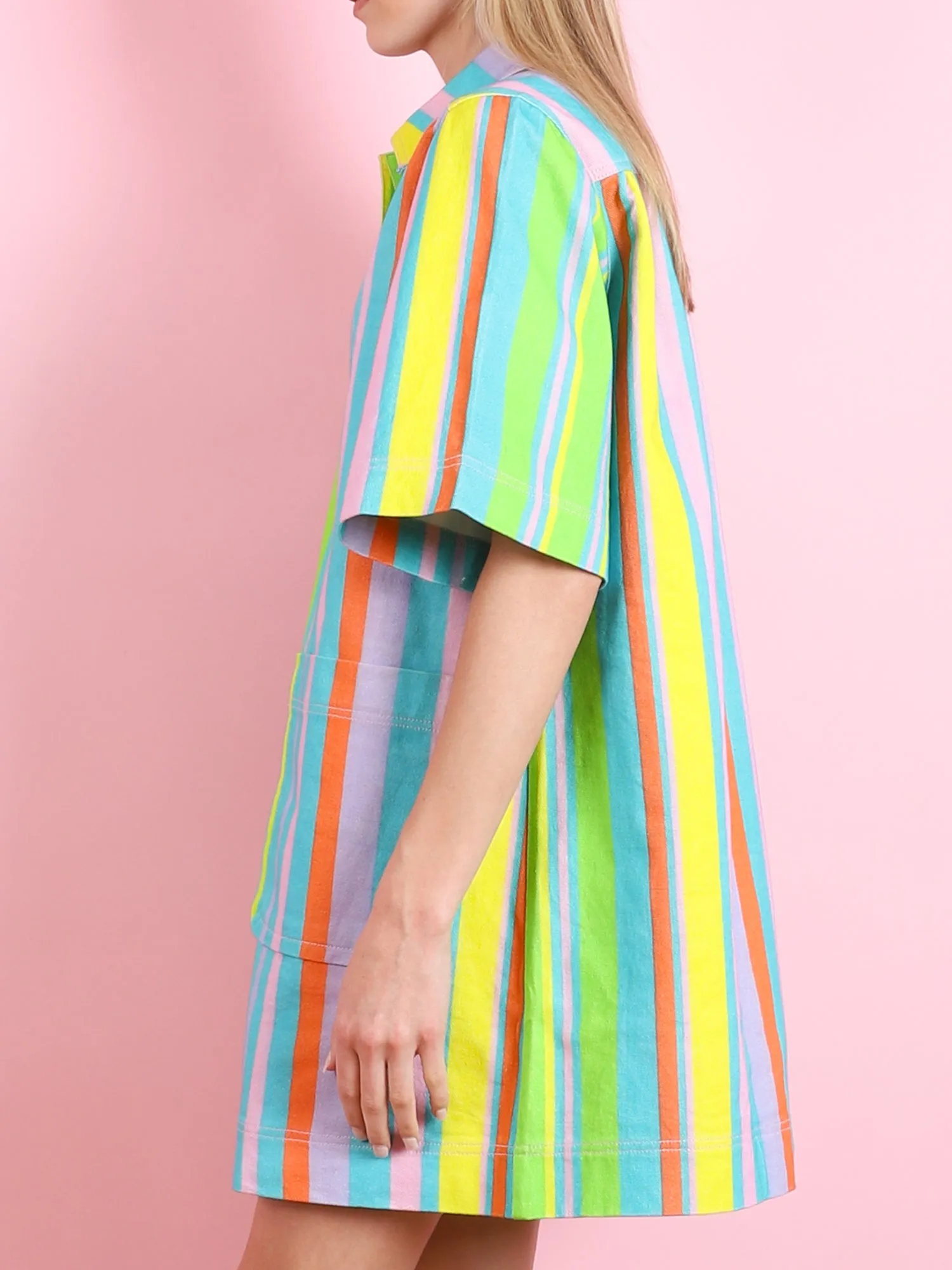 Denim Stripe Dress