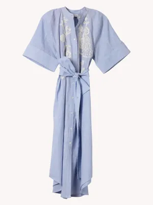 DINA EMBROIDERED DAY DRESS