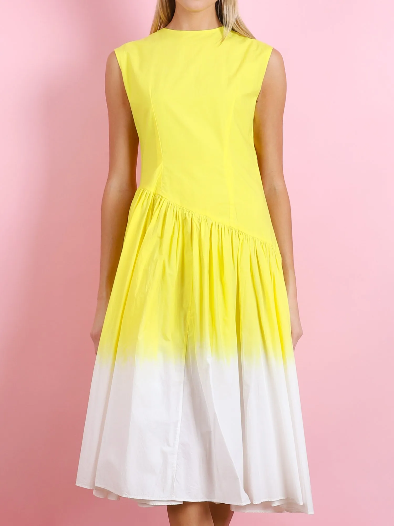 DIP DYED SLEEVELESS DRESS