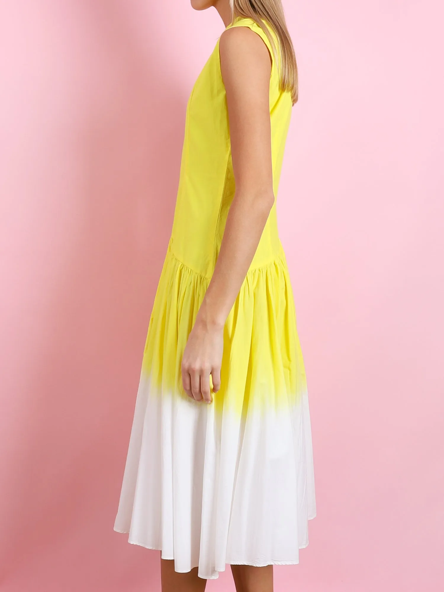 DIP DYED SLEEVELESS DRESS