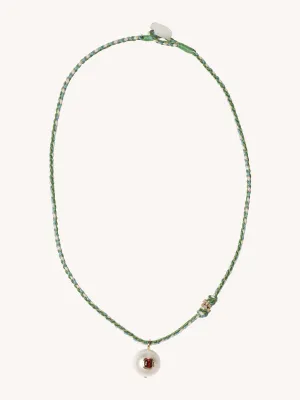 Eddie Necklace with Garnet