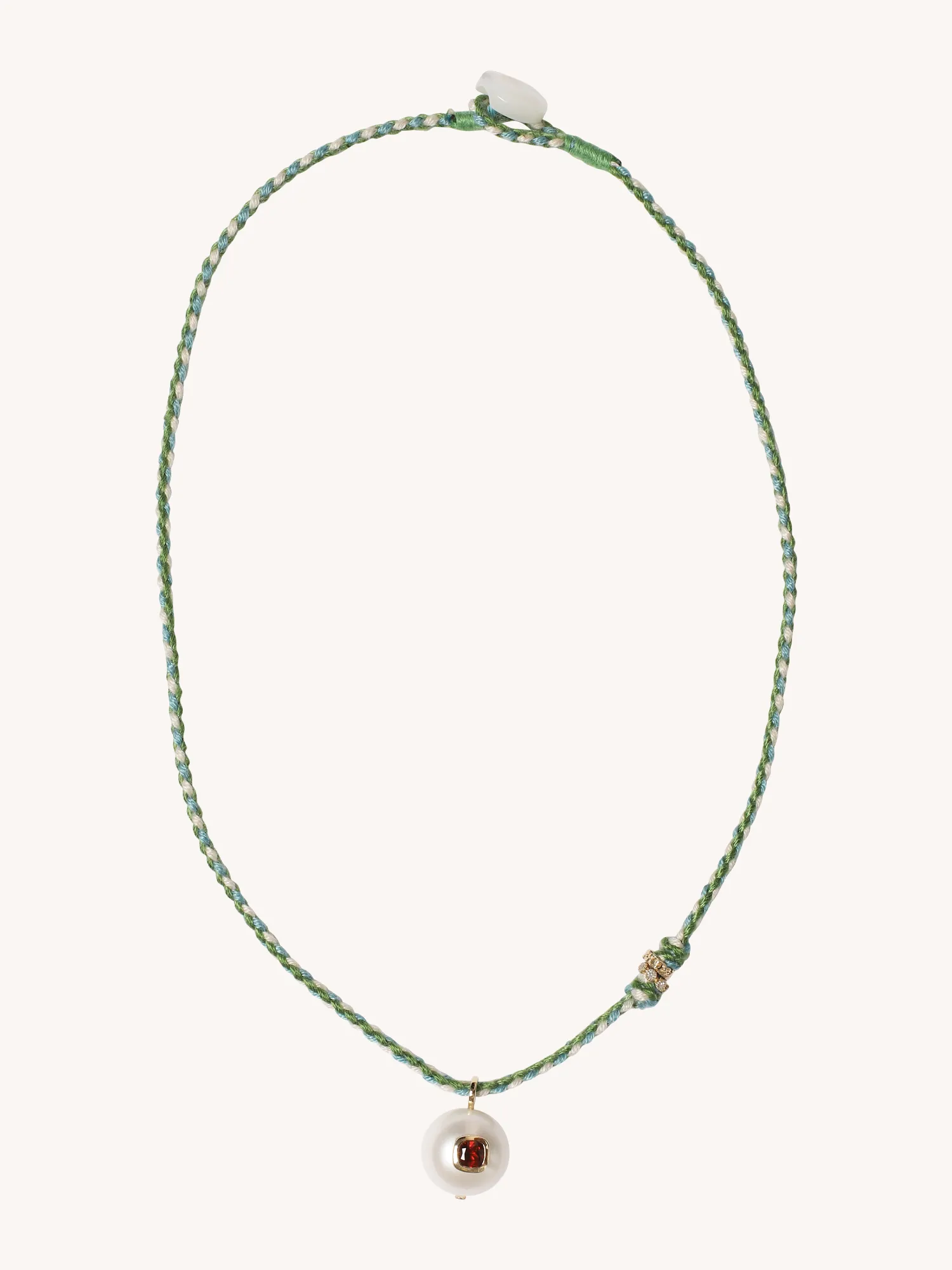 Eddie Necklace with Garnet