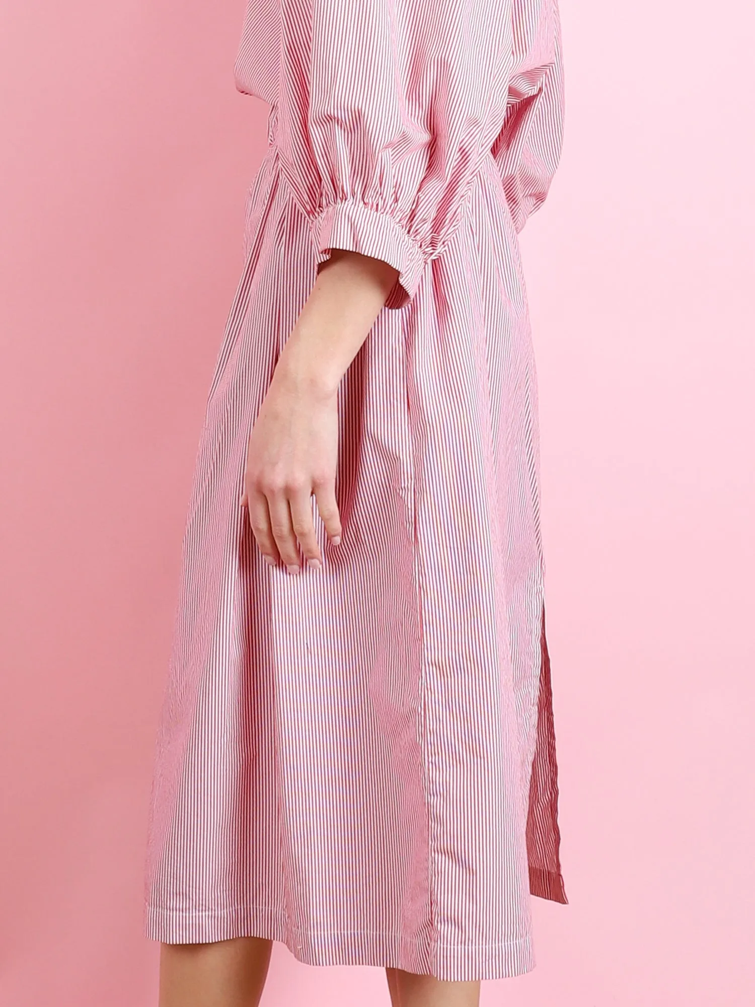 ELASTIC WAIST KNEE LENGTH SKIRT