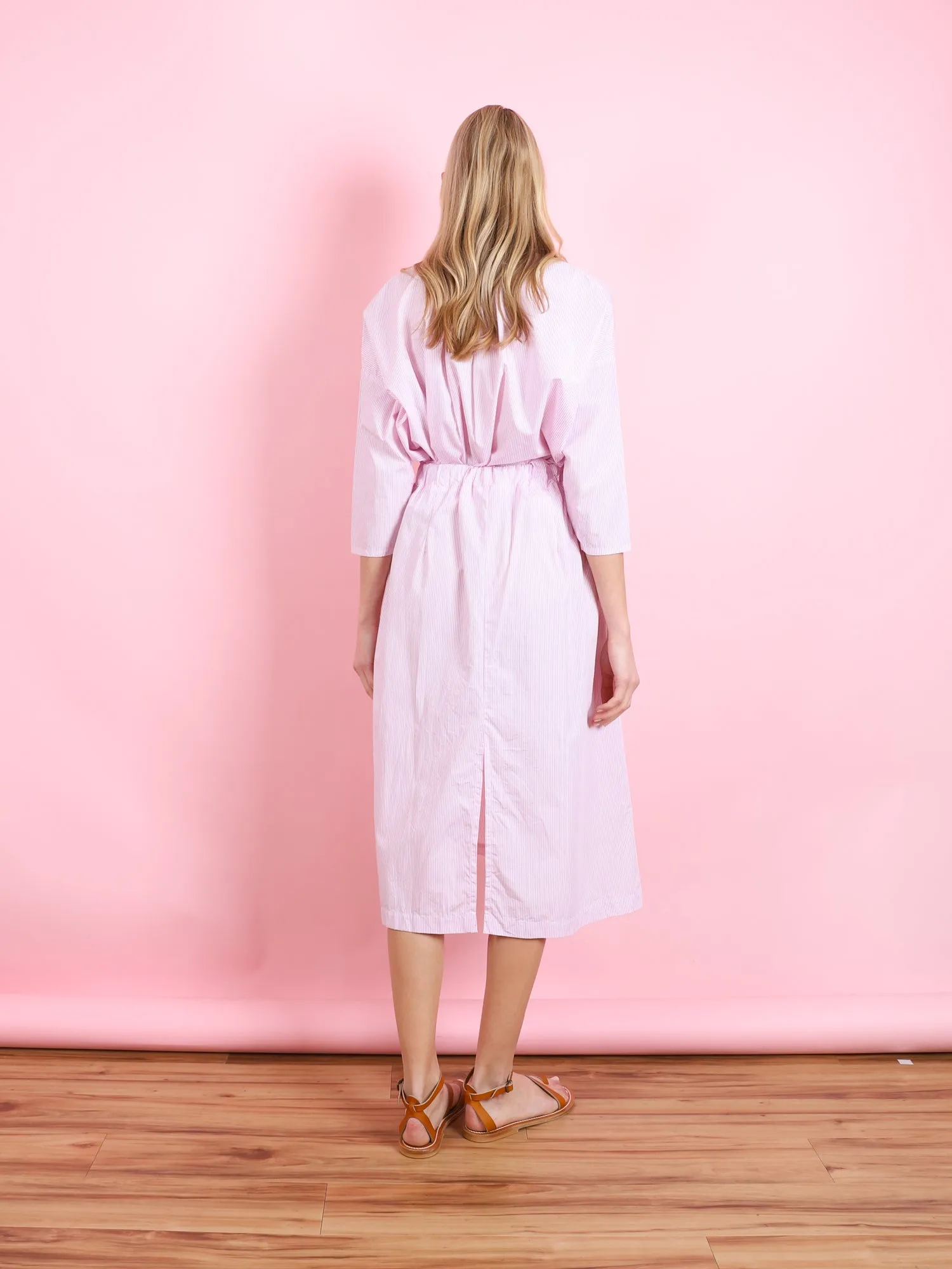 ELASTIC WAIST KNEE LENGTH SKIRT