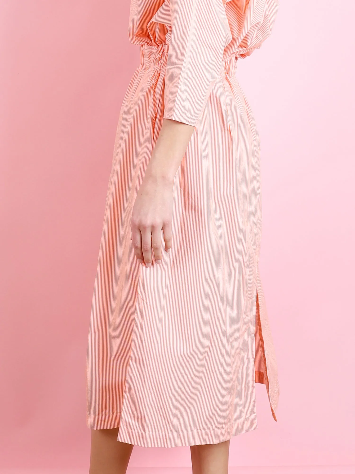 ELASTIC WAIST KNEE LENGTH SKIRT