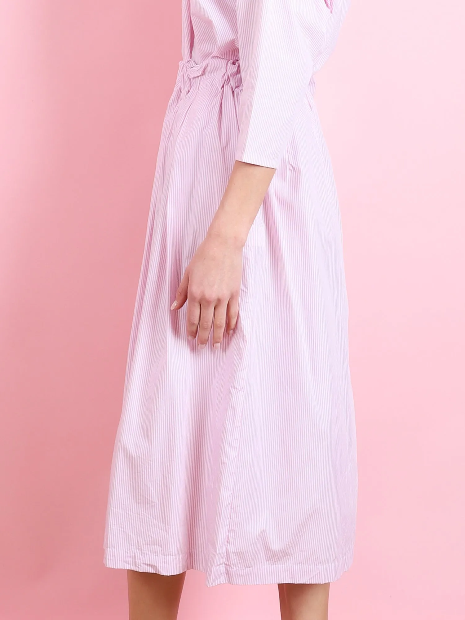 ELASTIC WAIST KNEE LENGTH SKIRT