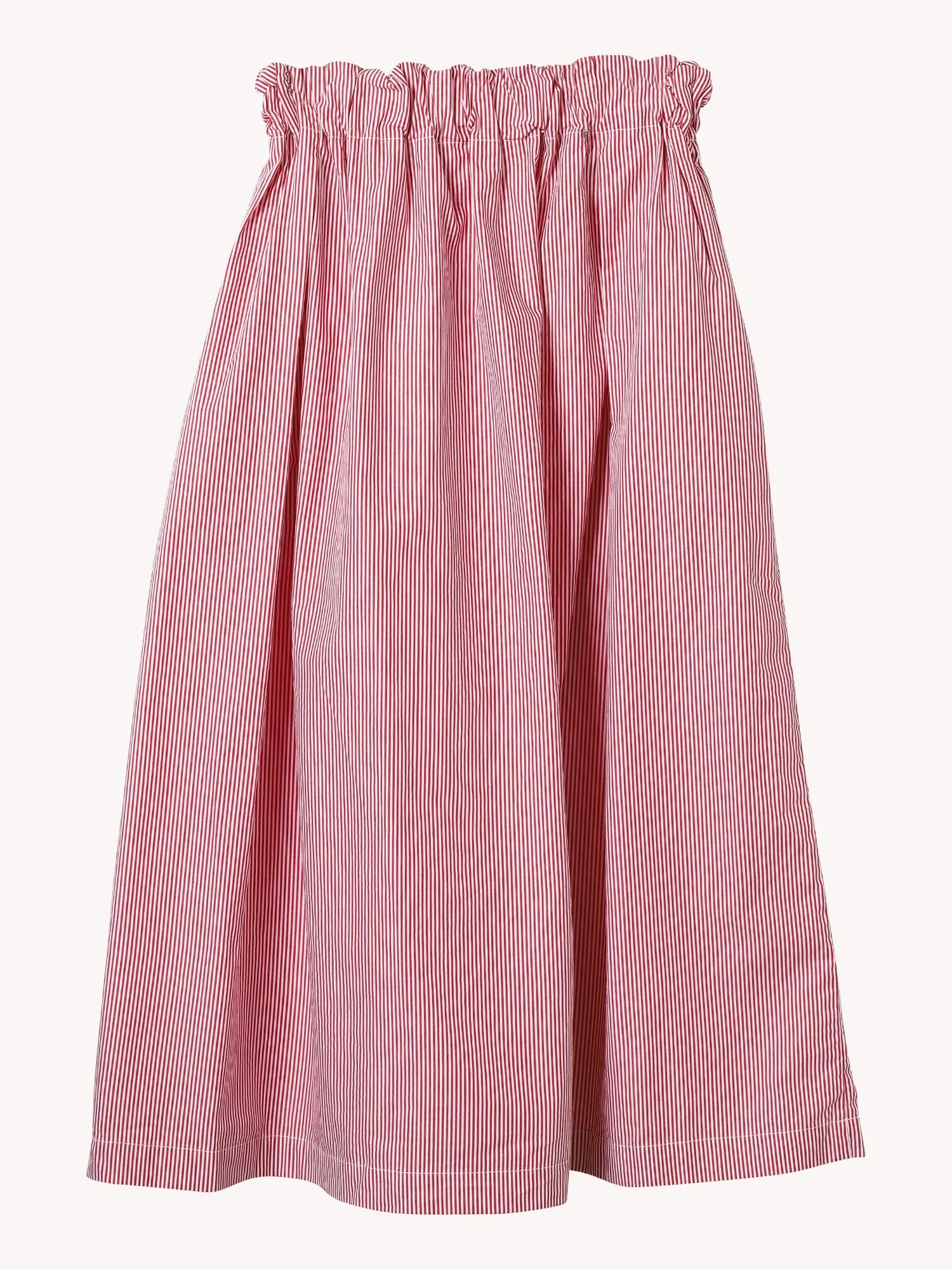 ELASTIC WAIST KNEE LENGTH SKIRT