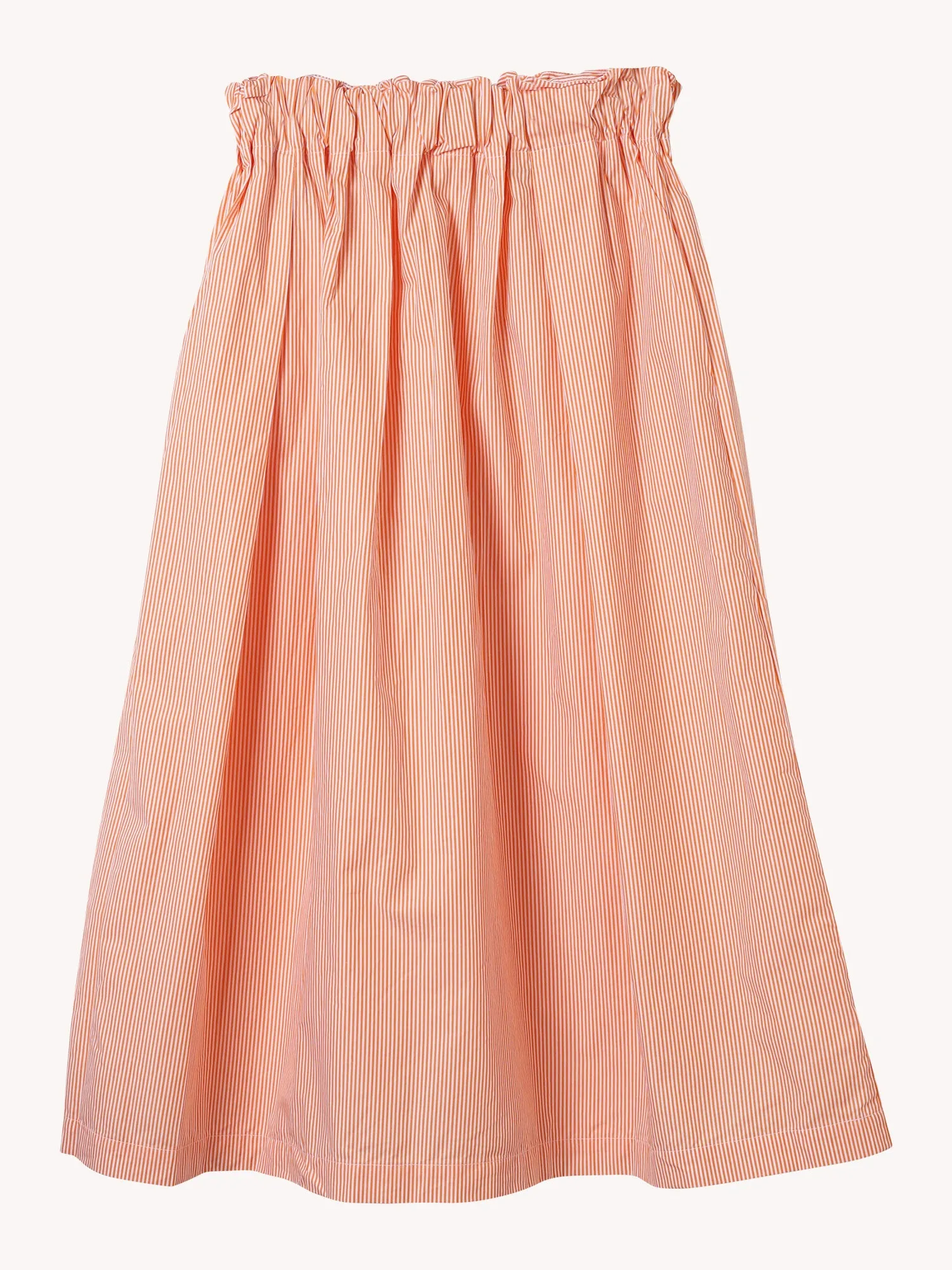 ELASTIC WAIST KNEE LENGTH SKIRT