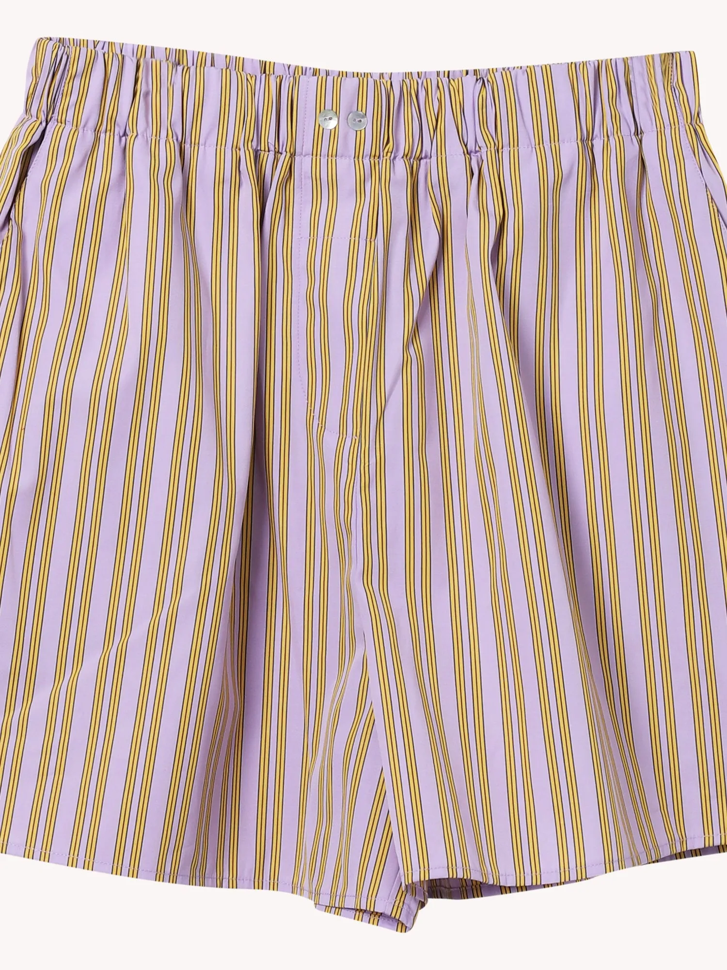 EMBROIDRED PINSTRIPE POPLIN BOXER