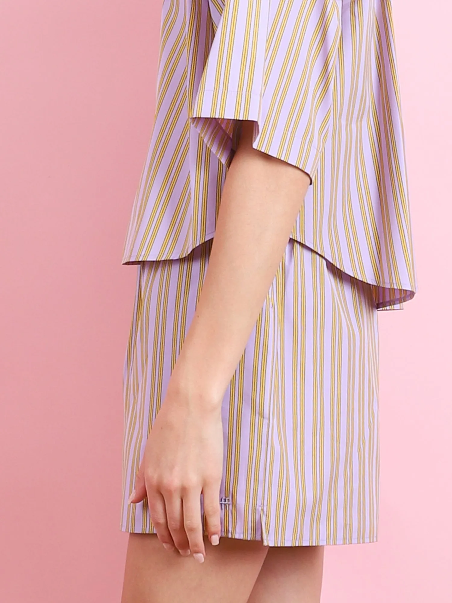 EMBROIDRED PINSTRIPE POPLIN BOXER