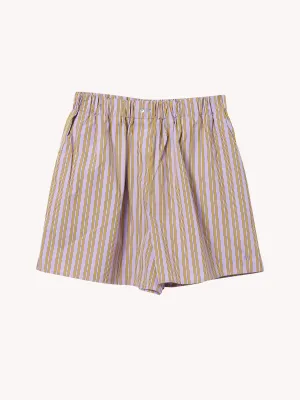 EMBROIDRED PINSTRIPE POPLIN BOXER