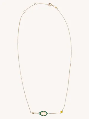 Enamel Tennis Necklace