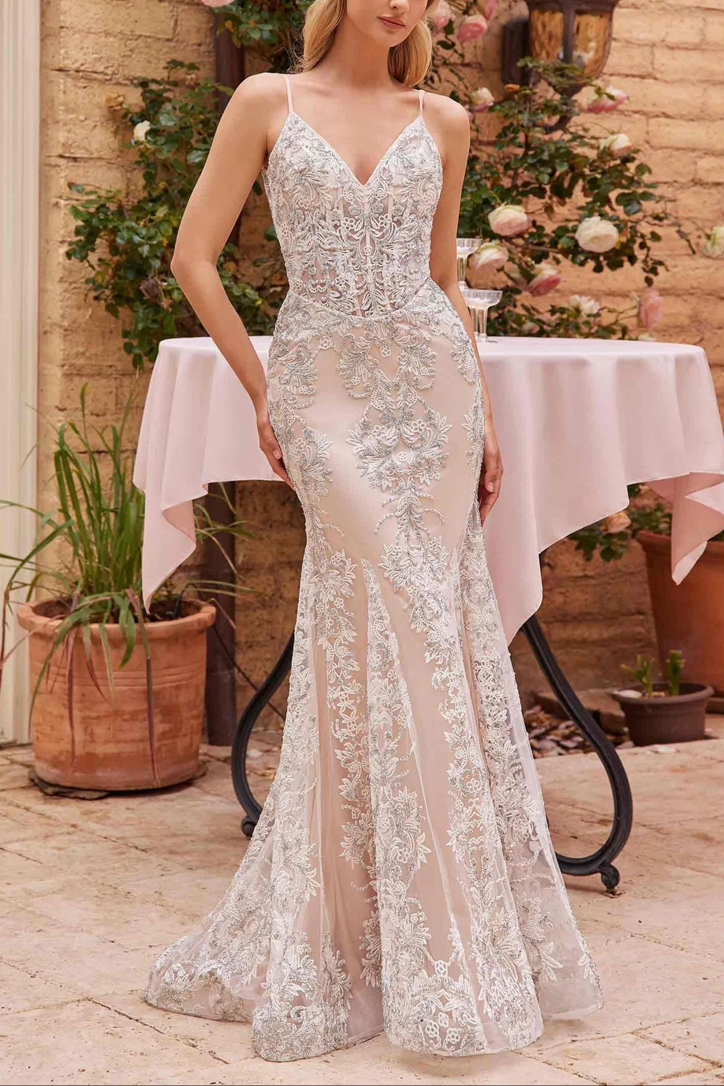 Evanthe | Crystals Mermaid Wedding Dress