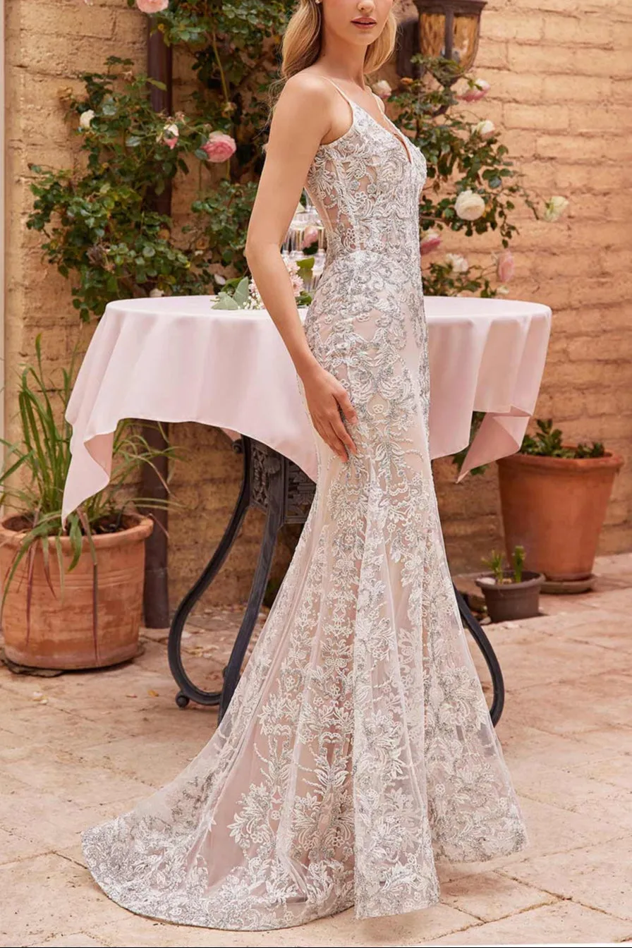 Evanthe | Crystals Mermaid Wedding Dress
