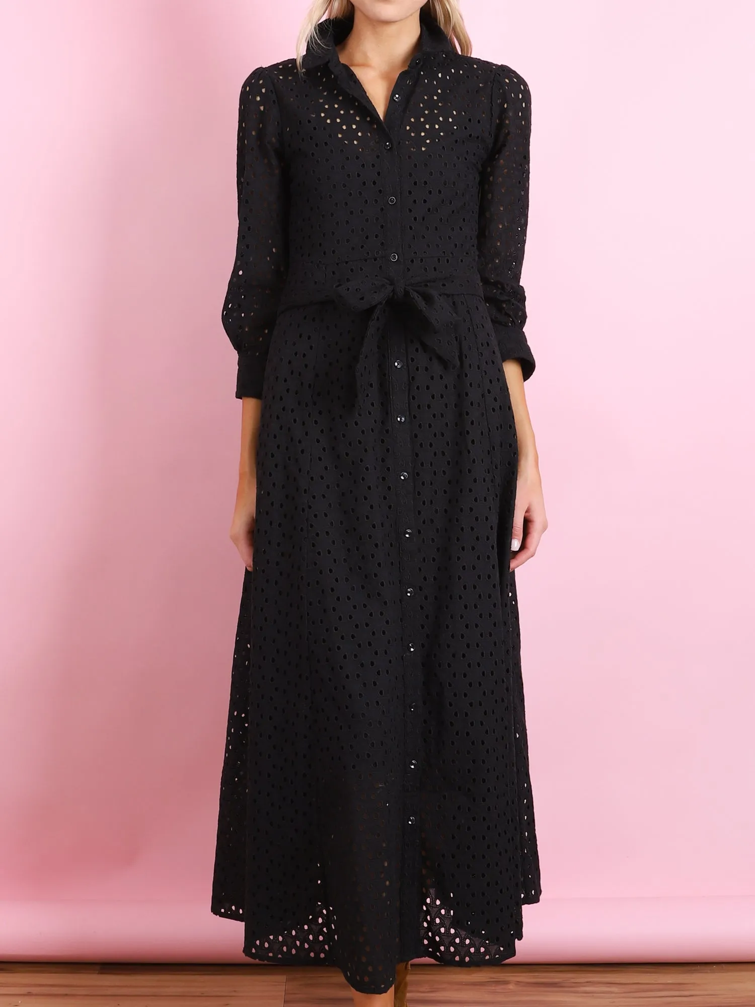 EYELET ELIOT DRESS