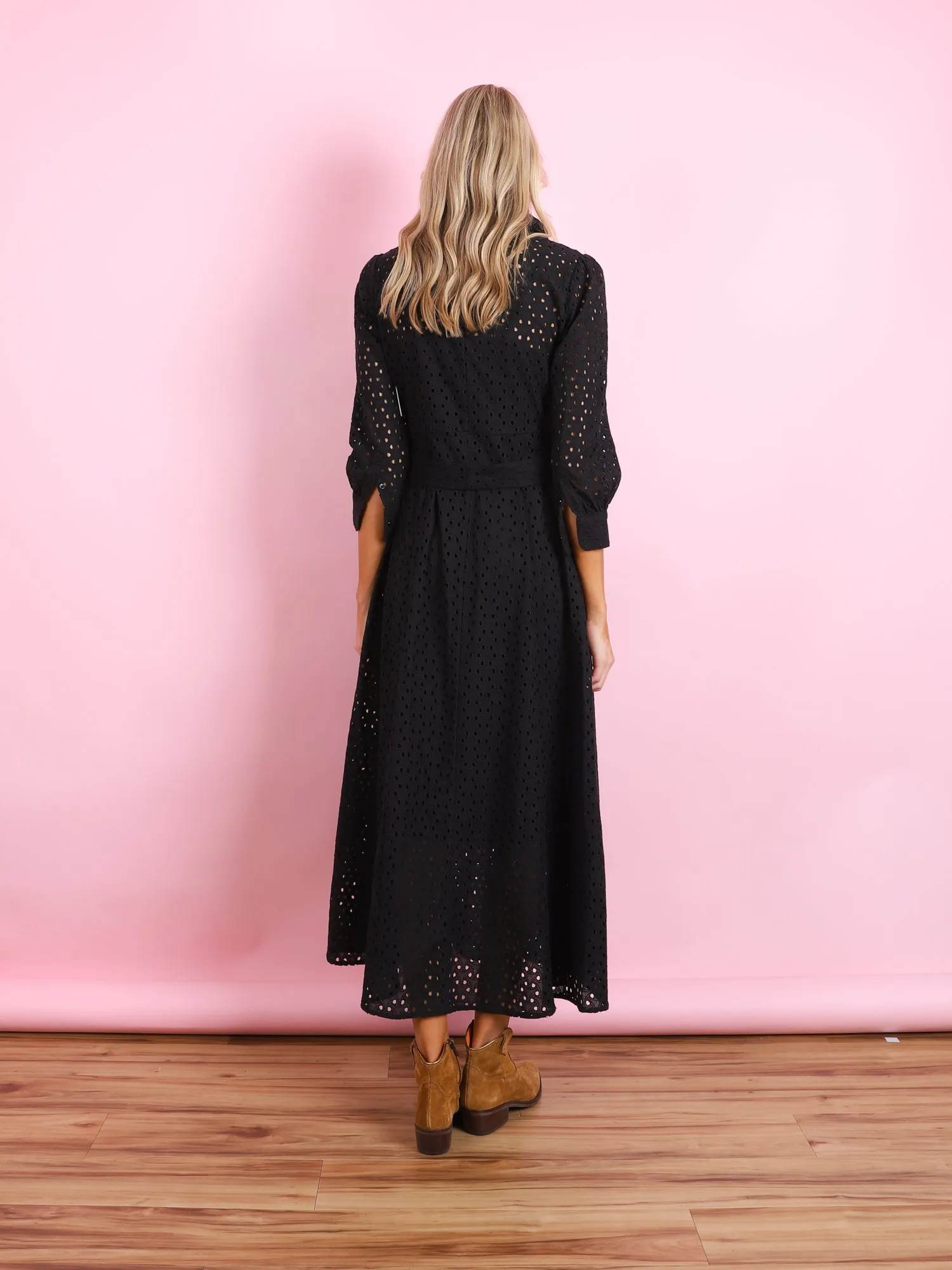 EYELET ELIOT DRESS