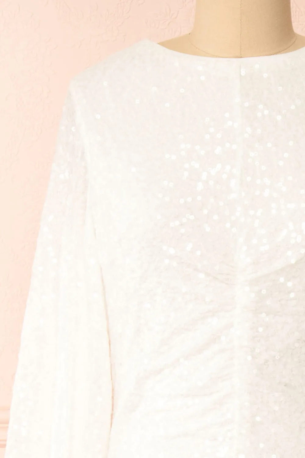 Fairlie | White Maxi Dress w/ Sequins