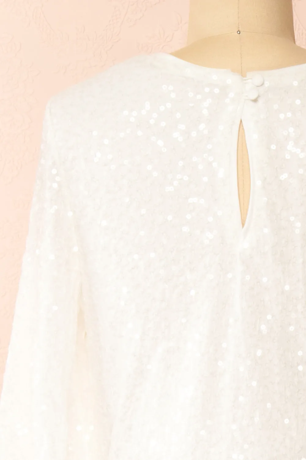 Fairlie | White Maxi Dress w/ Sequins