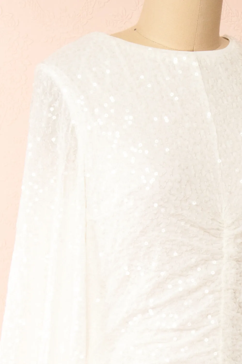 Fairlie | White Maxi Dress w/ Sequins