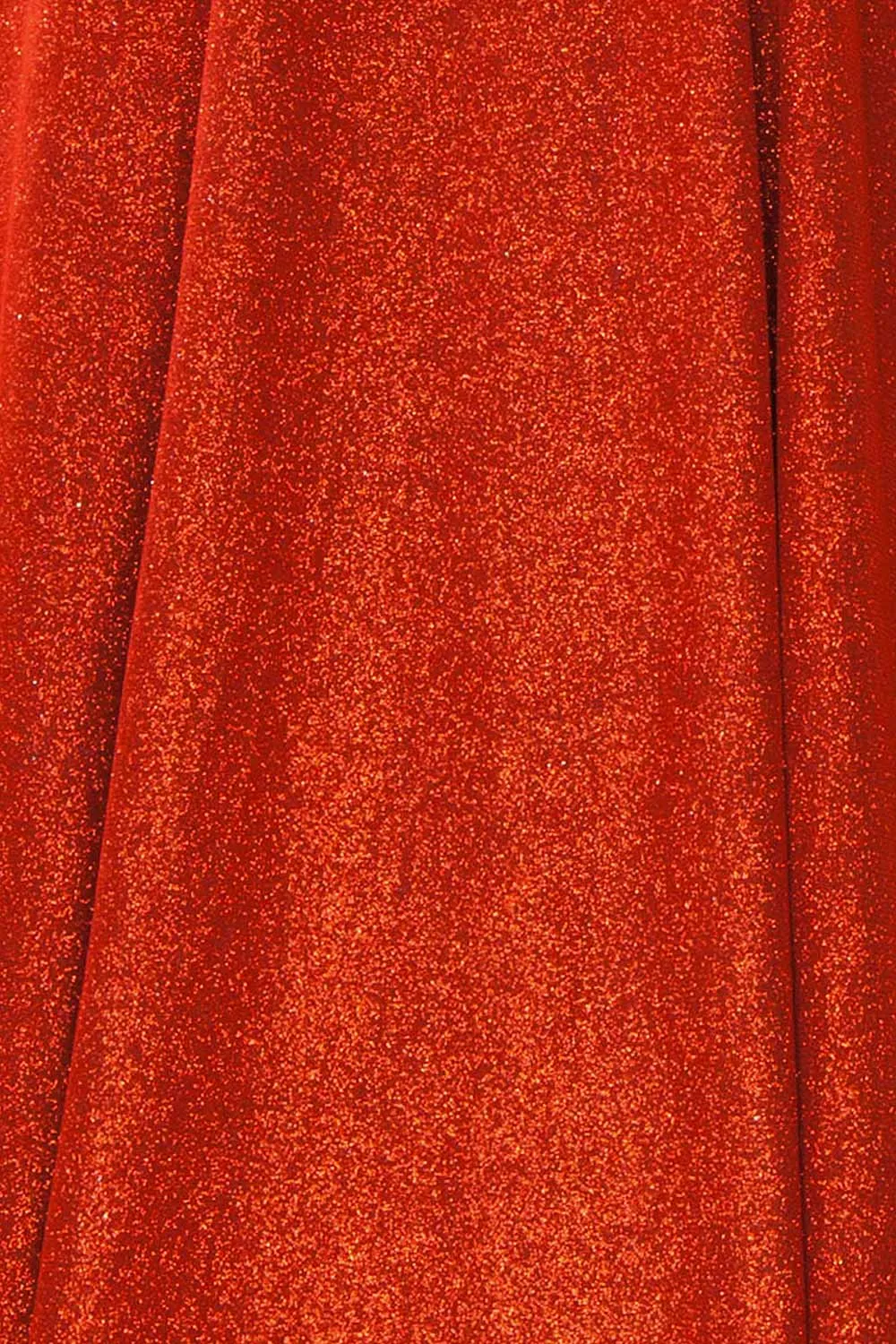 Fitzi Red | Sparkly Strapless Maxi Dress w/ Slit